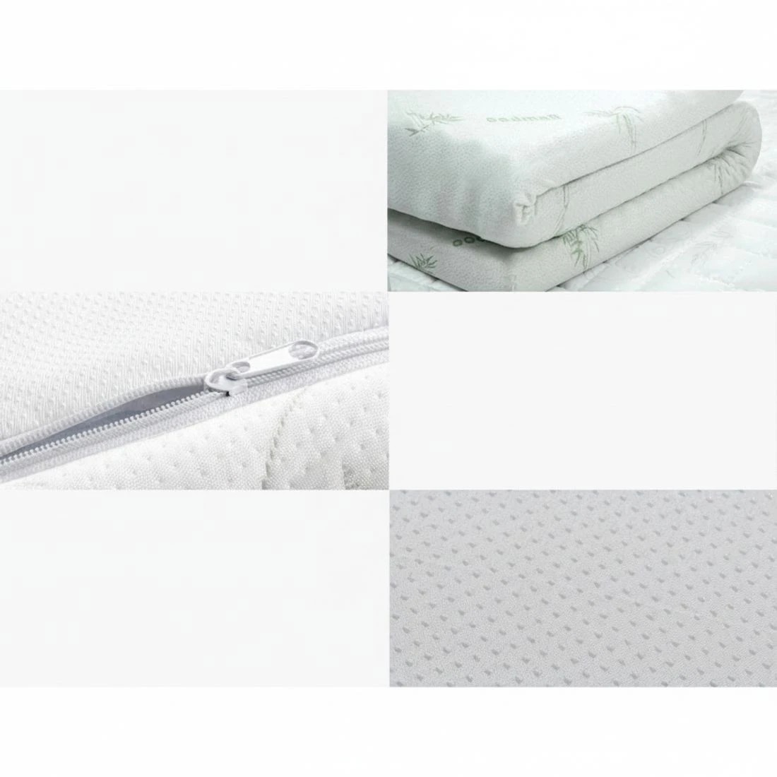 7 Giselle Bedding Memory Foam Mattress Topper Cool Gel 8cm Queen - Queen Bed - Blue, 7 of 8