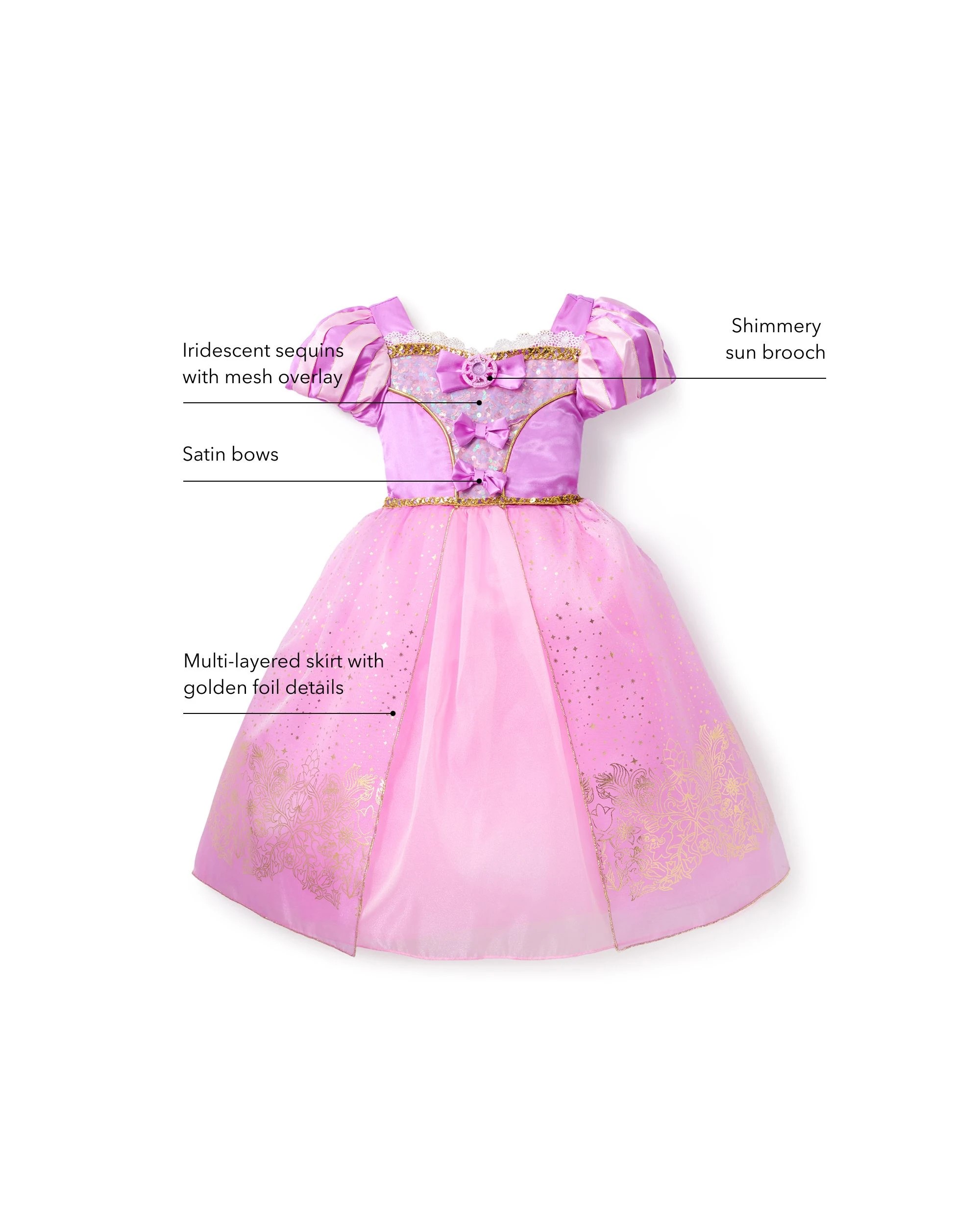 5 Disney Rapunzel Costume
 - Pink, 5 of 6