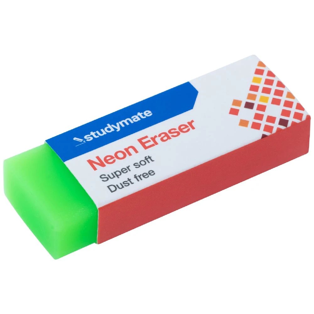 1 Studymate Neon Eraser Green, 1 of 4
