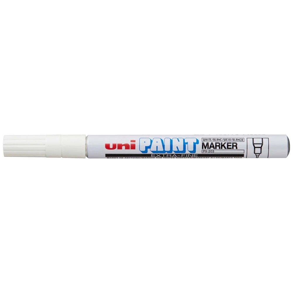 1 Uni PX-203 Paint Marker White, 1 of 2