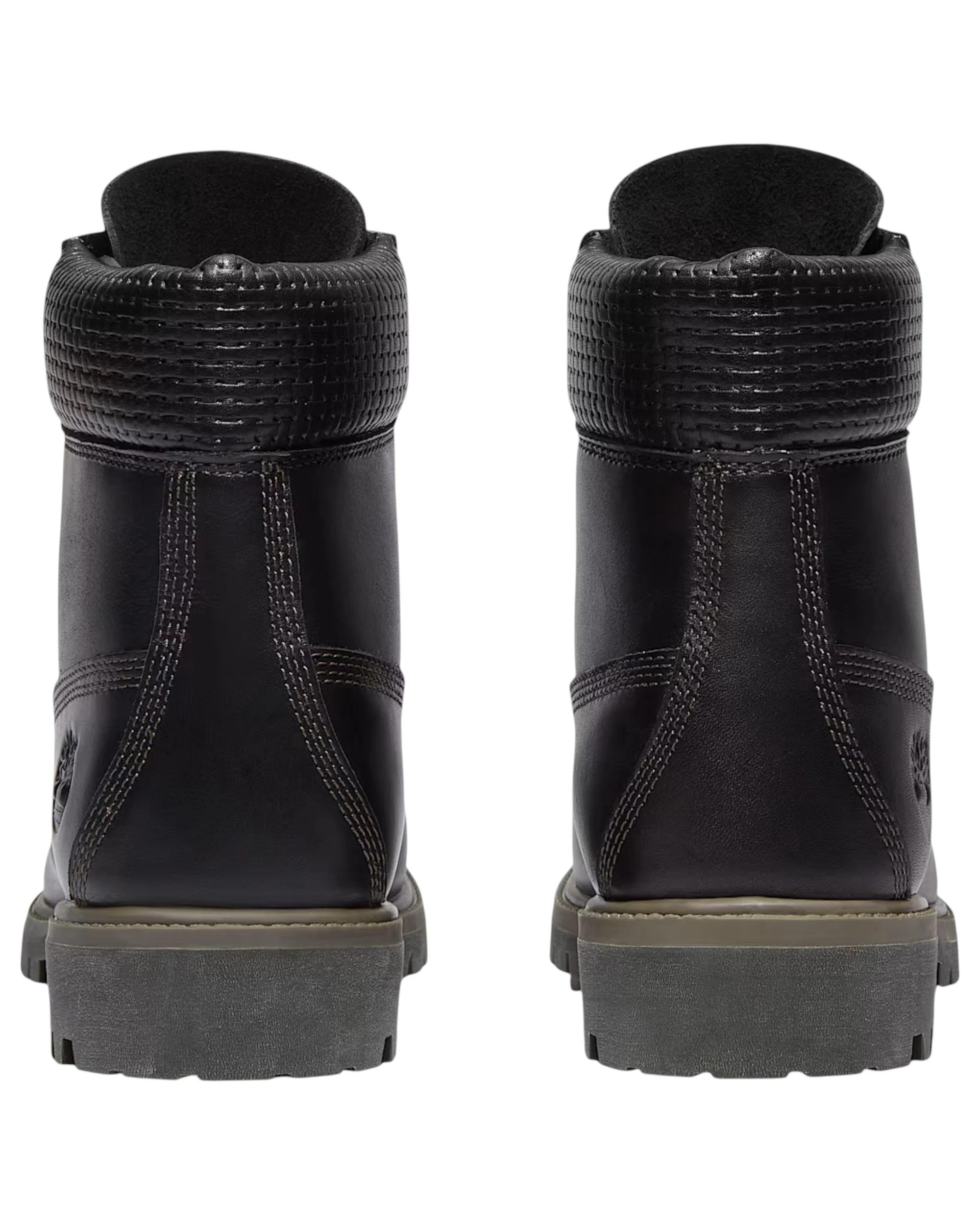 5 Timberland Mens 6-Inch Premium Waterproof Leather Wide Boot BLACK GRAIN, 5 of 7