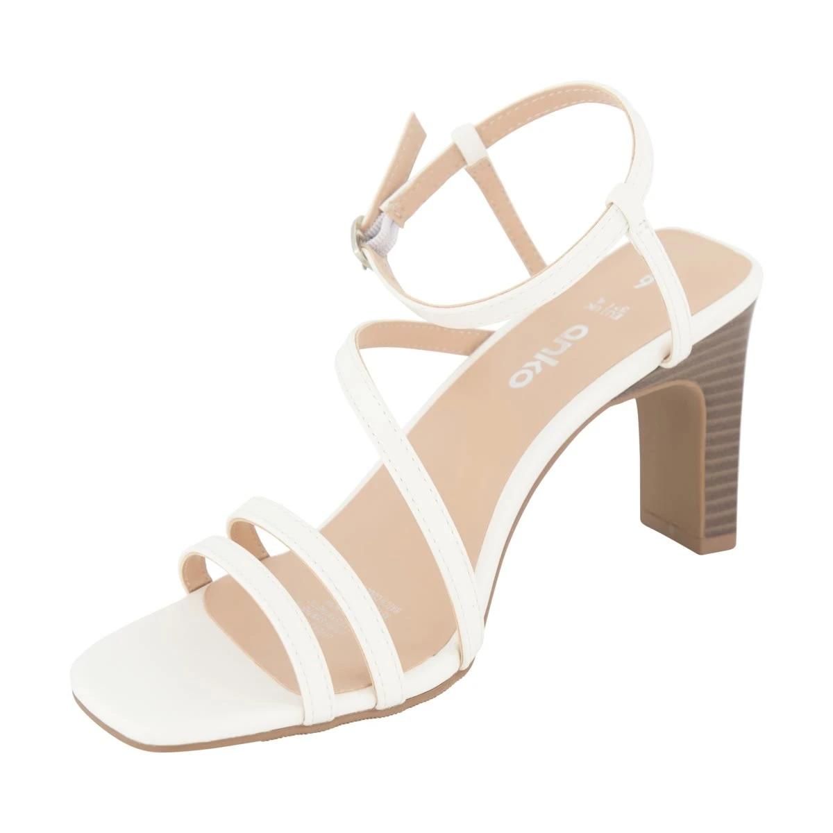 3 Strappy Heel Sandals White, 3 of 7