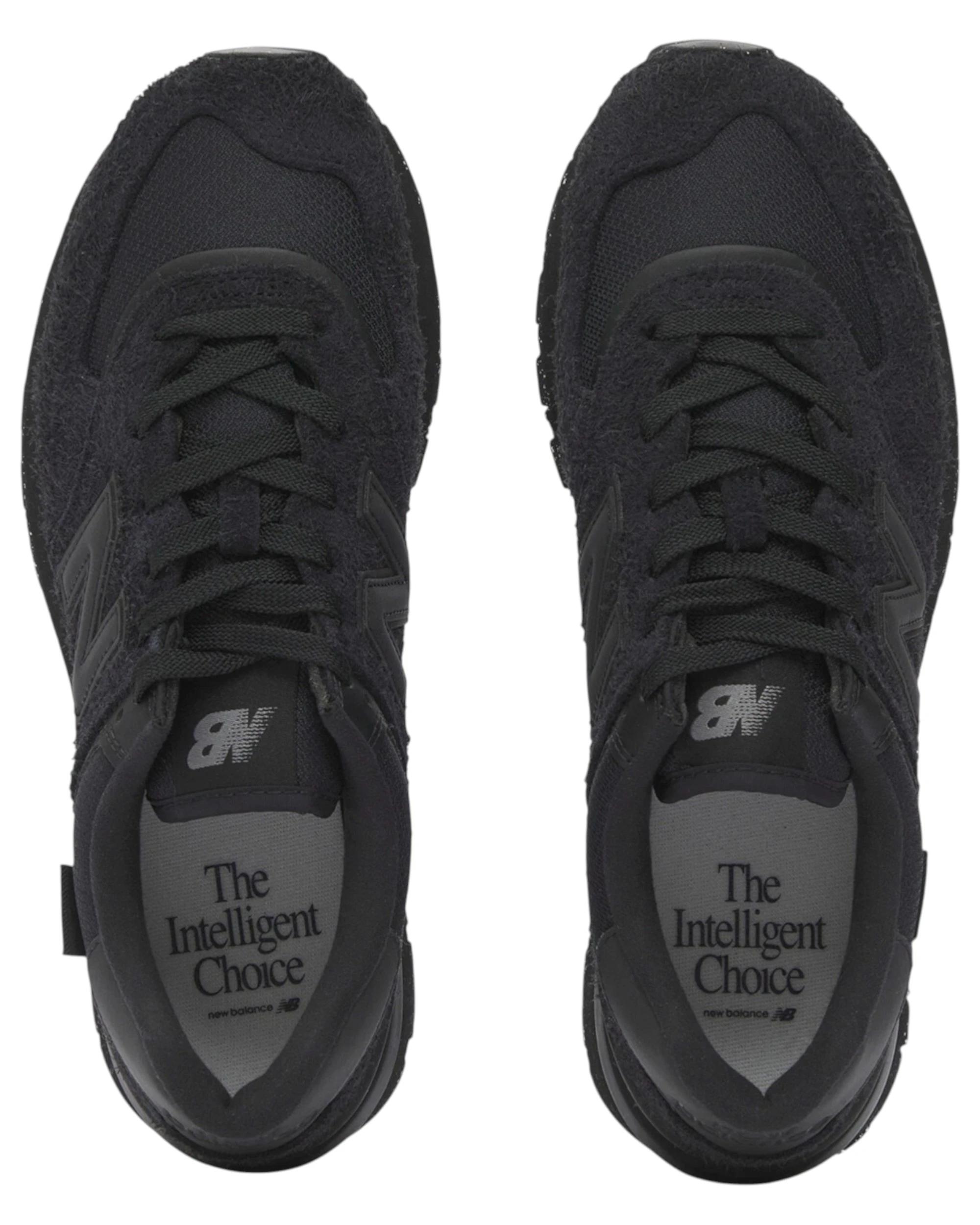 3 New Balance Mens 574 Legacy Triple Black Athletic Shoes BLACK, 3 of 6