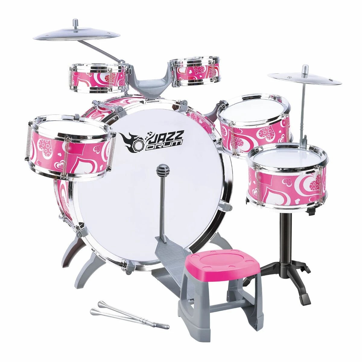 1 AUSWAY Jazz Drum Play Set For Kid 10 Pieces, 1 of 3