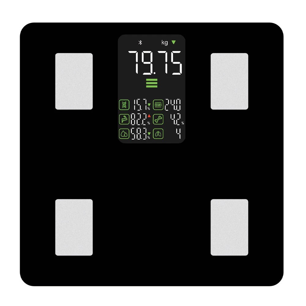 HALO Bluetooth Smart Display Body Scale - Black - Kmart