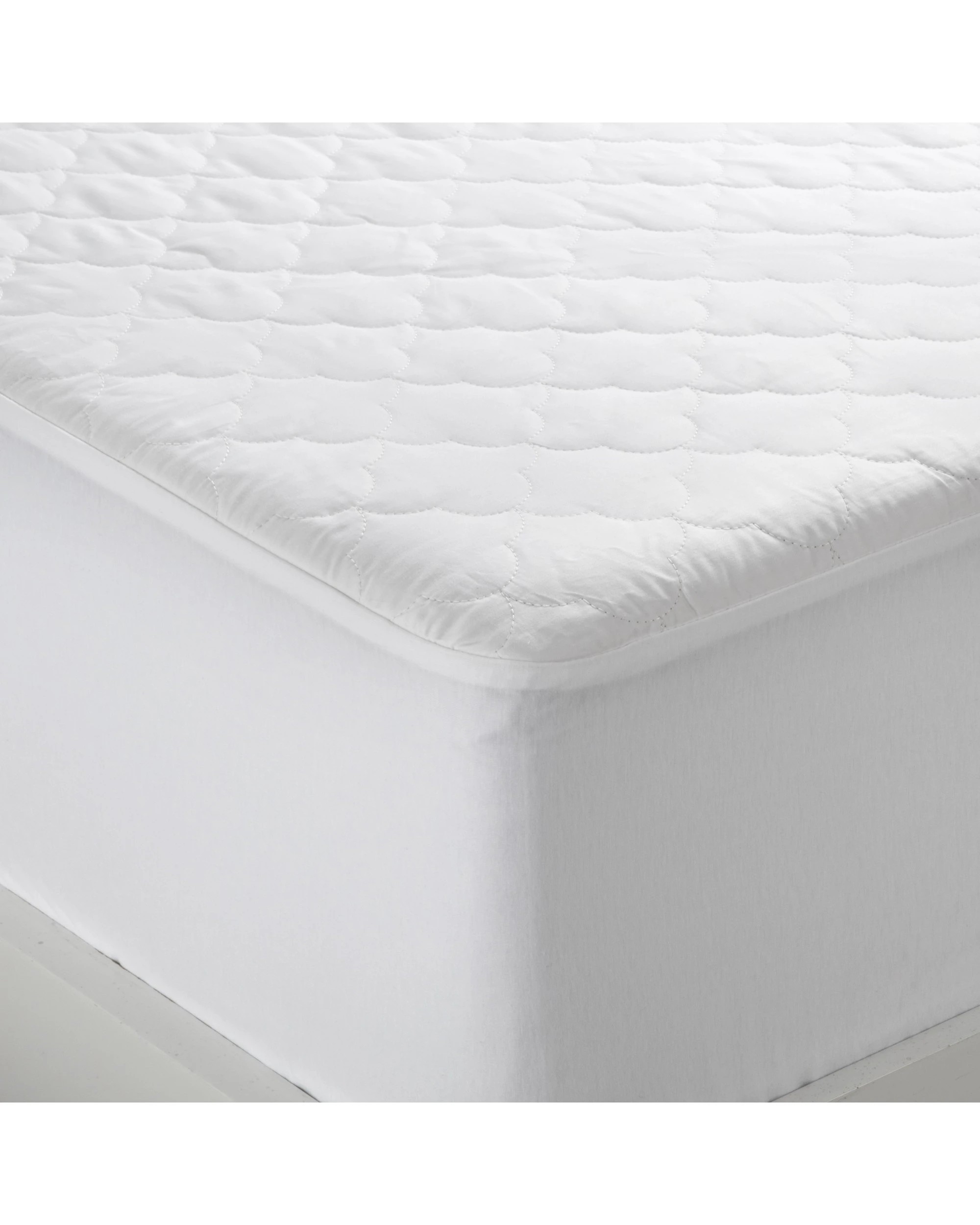 5 Natural Home Organic Cotton Cover Quilted Mattress Protector - King Bed - White, 5 of 8