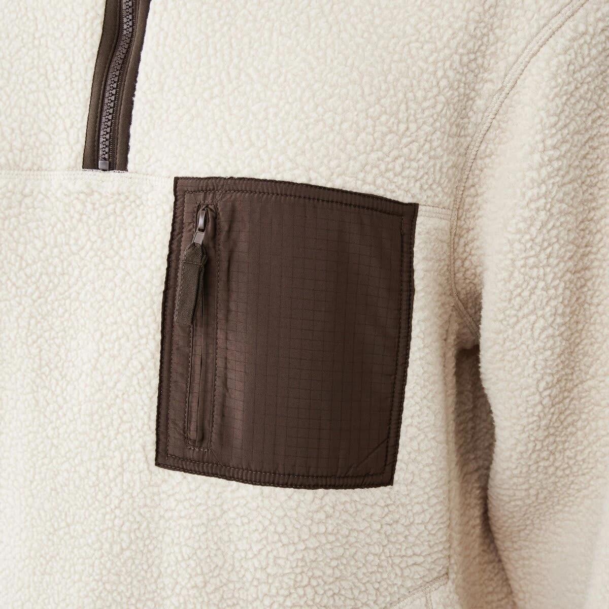 6 Polar Fleece 1/4 Zip Sweatshirt Bge Ntrl, 6 of 7