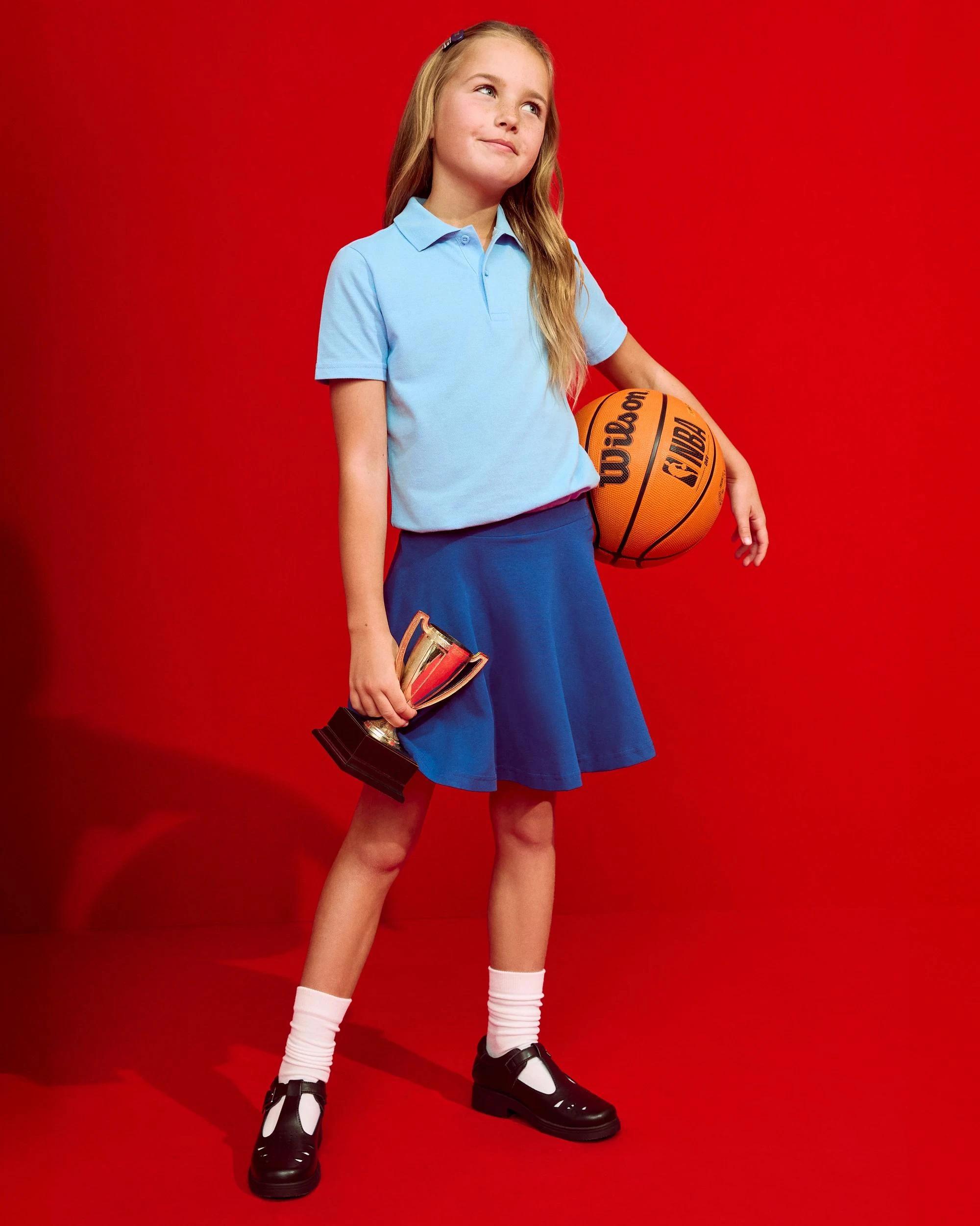 5 GroShu by Grosby Gro-Shu Leather T-Bar School Shoes BLACK, 5 of 9