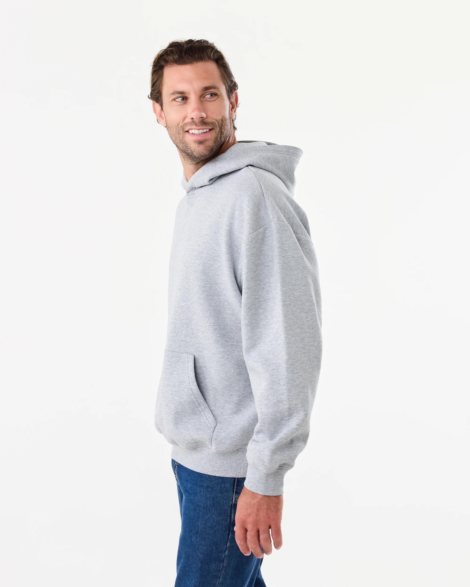2 Relaxed Core Hoodie Gry Marle, 2 of 6