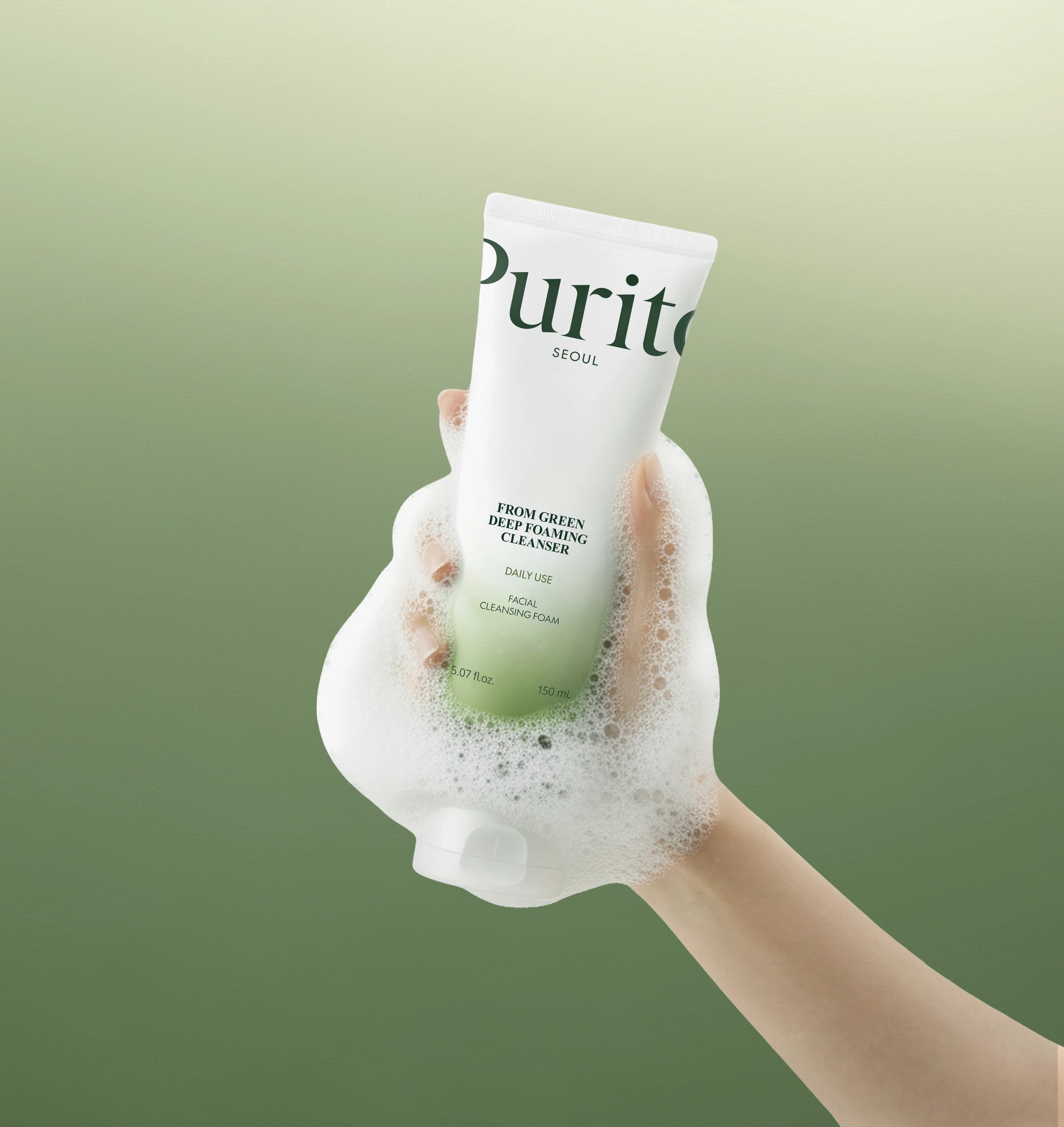 3 Purito Seoul From Green Deep Foaming Cleanser 150ml, 3 of 5