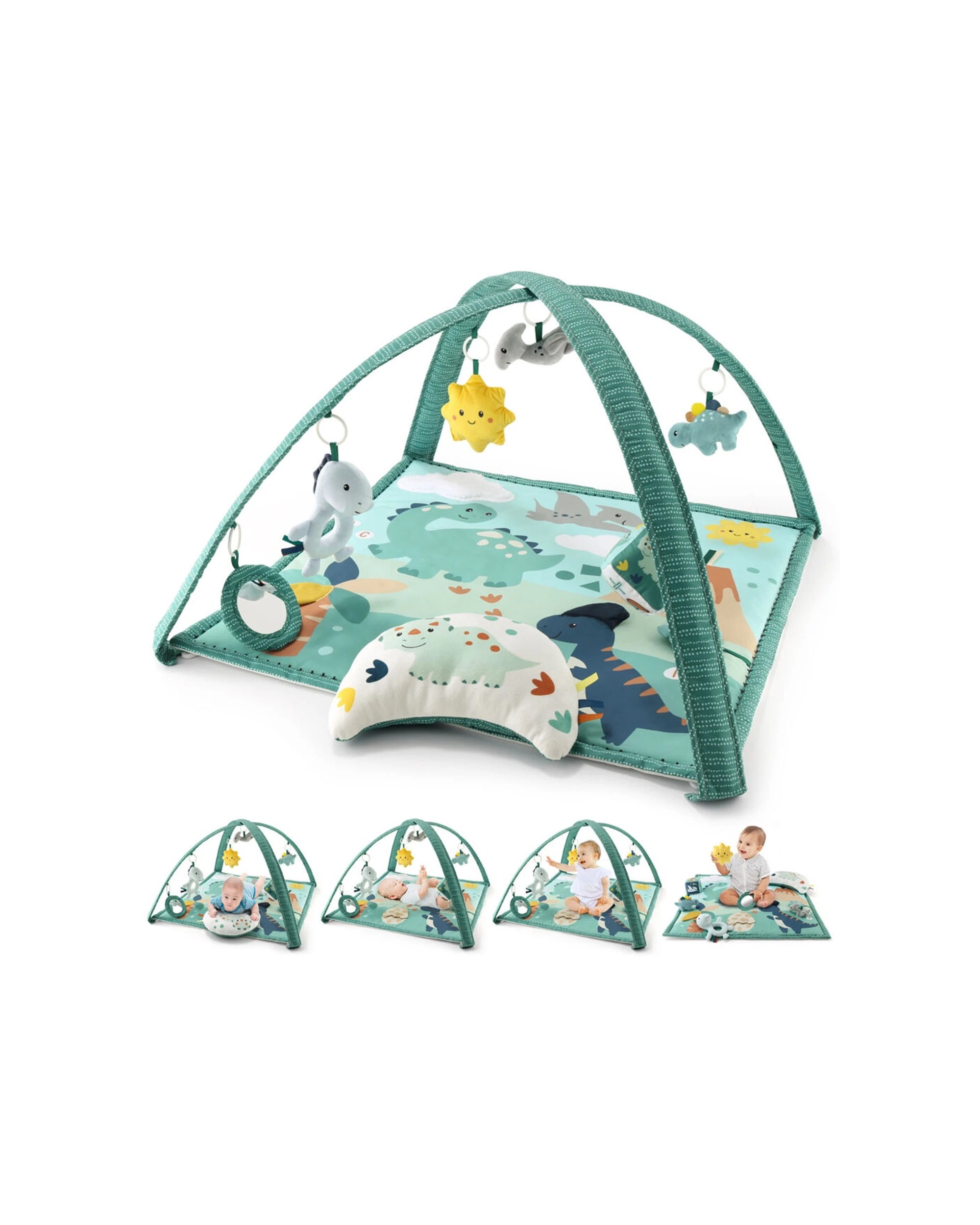 2 The Peanutshell Dino 7 In 1 Baby Activity Gym And Play Mat Dinosaur Design 0y+
 - Multi, 2 of 2