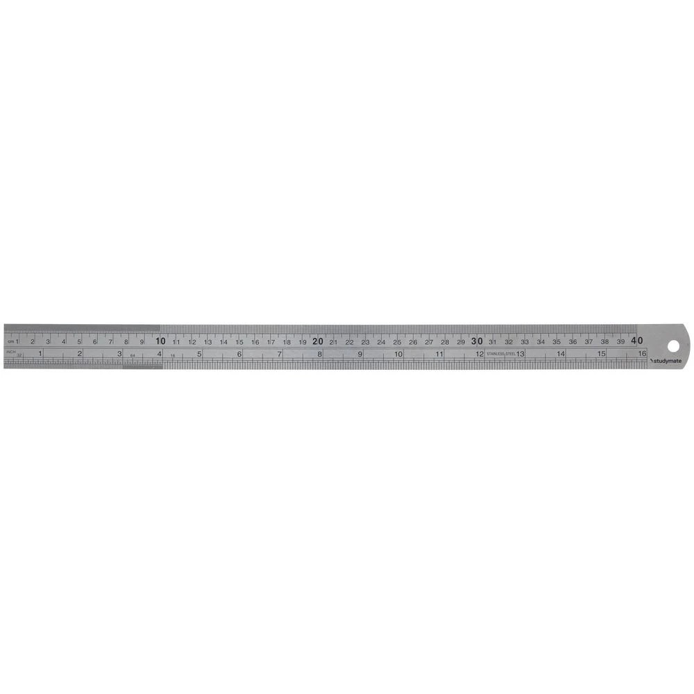 4 Studymate Stainless Steel Ruler 40cm, 4 of 5
