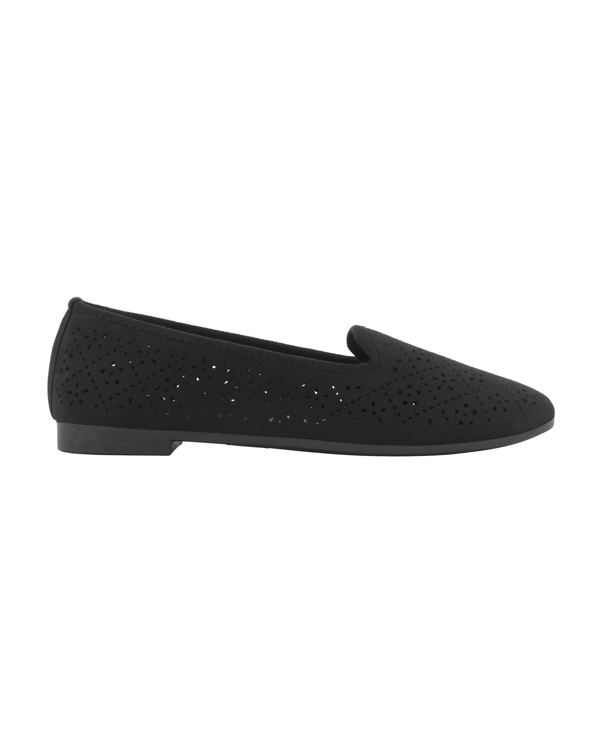 1 Apron Ballet Flats Black, 1 of 3