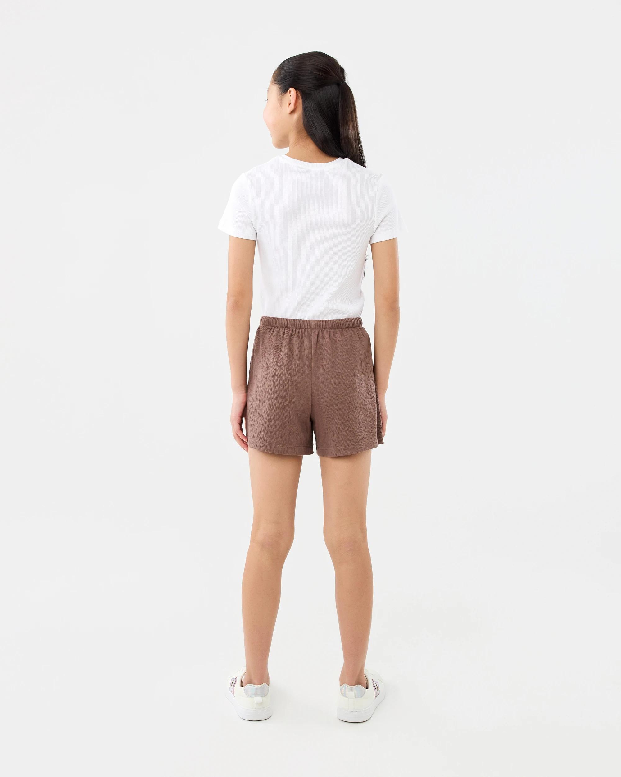 4 Crinkle Shorts Brn Coffee, 4 of 4