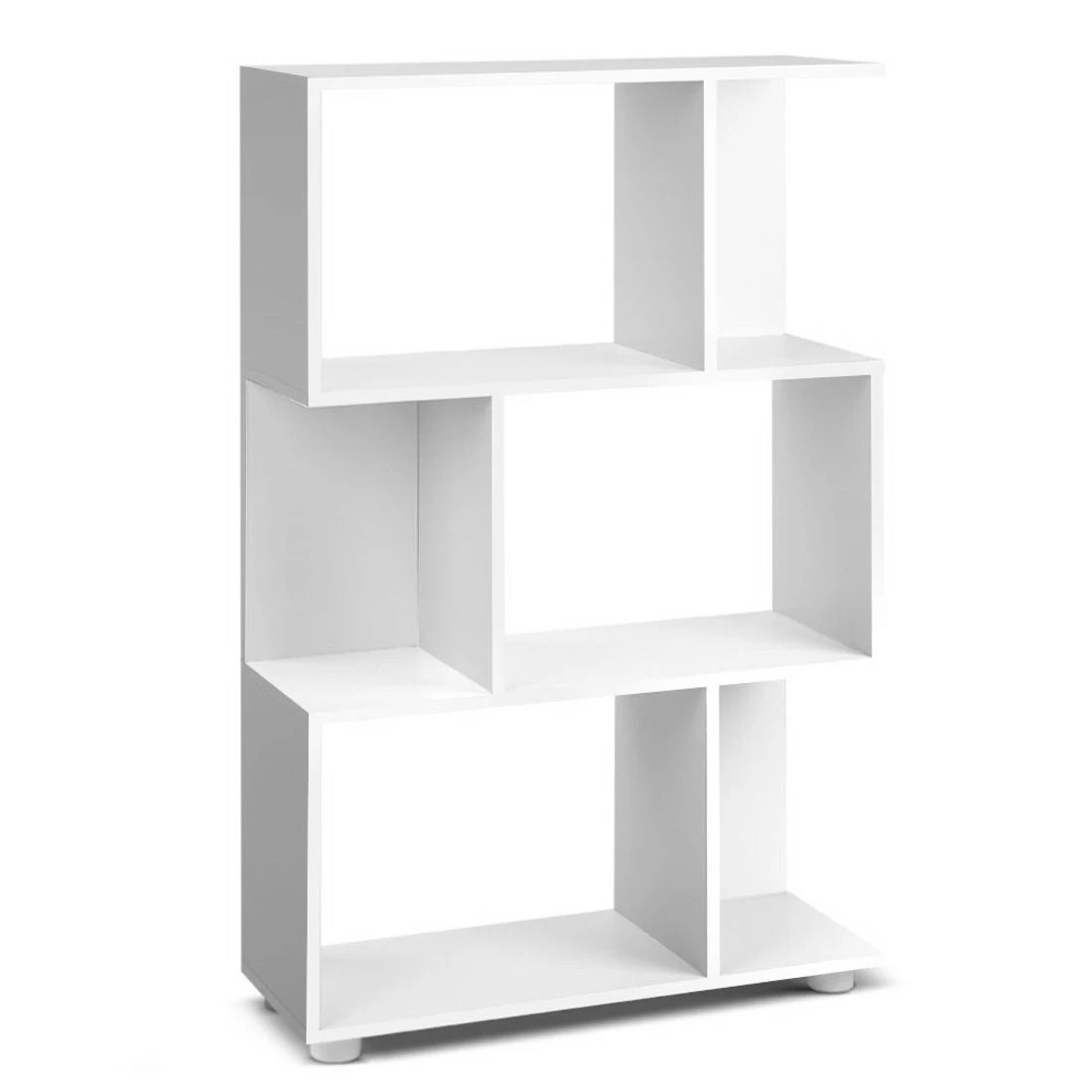 1 Artiss Bookshelf 3 Tiers - White, 1 of 8
