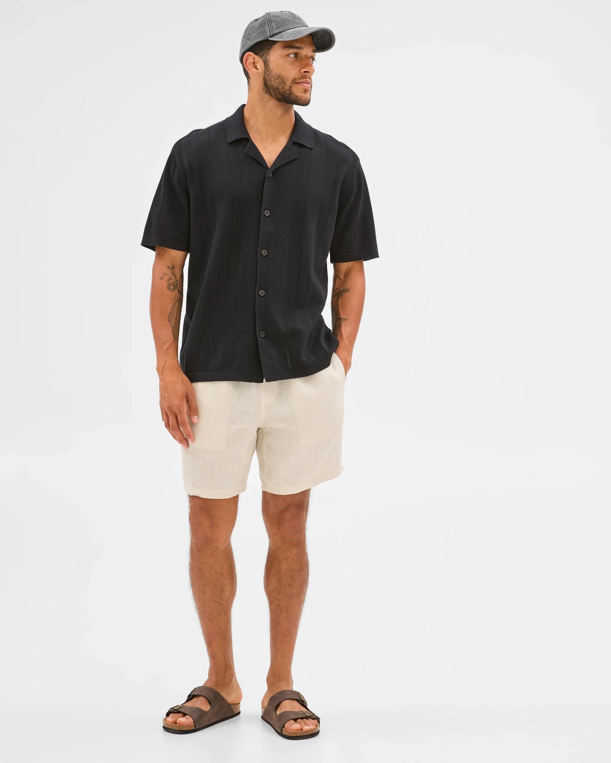 3 Target Australian Cotton Knitted Shirt BLACK, 3 of 6