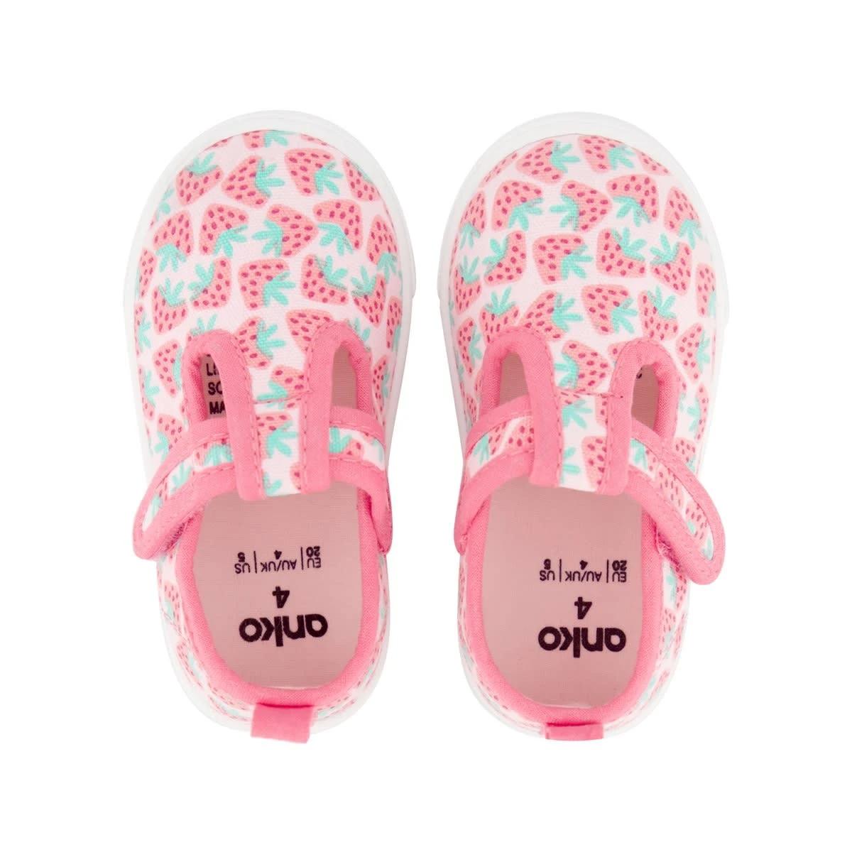 2 Baby T-Bar Shoes Strawberry, 2 of 5