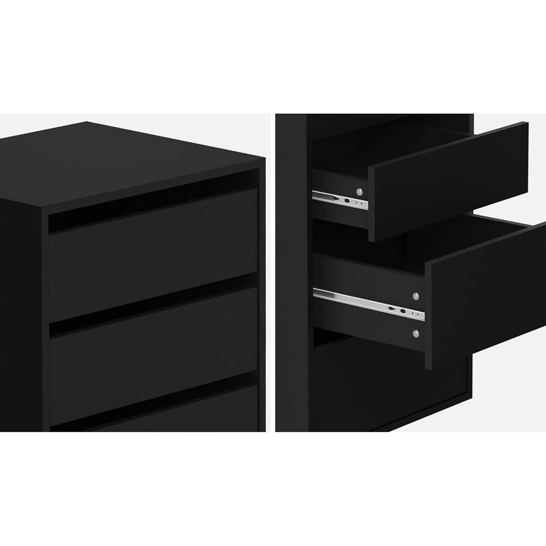 4 Oikiture Wardrobe Shelf Unit 6 Chest Of Drawers Clothes Storage Cabinet
 - Black, 4 of 10