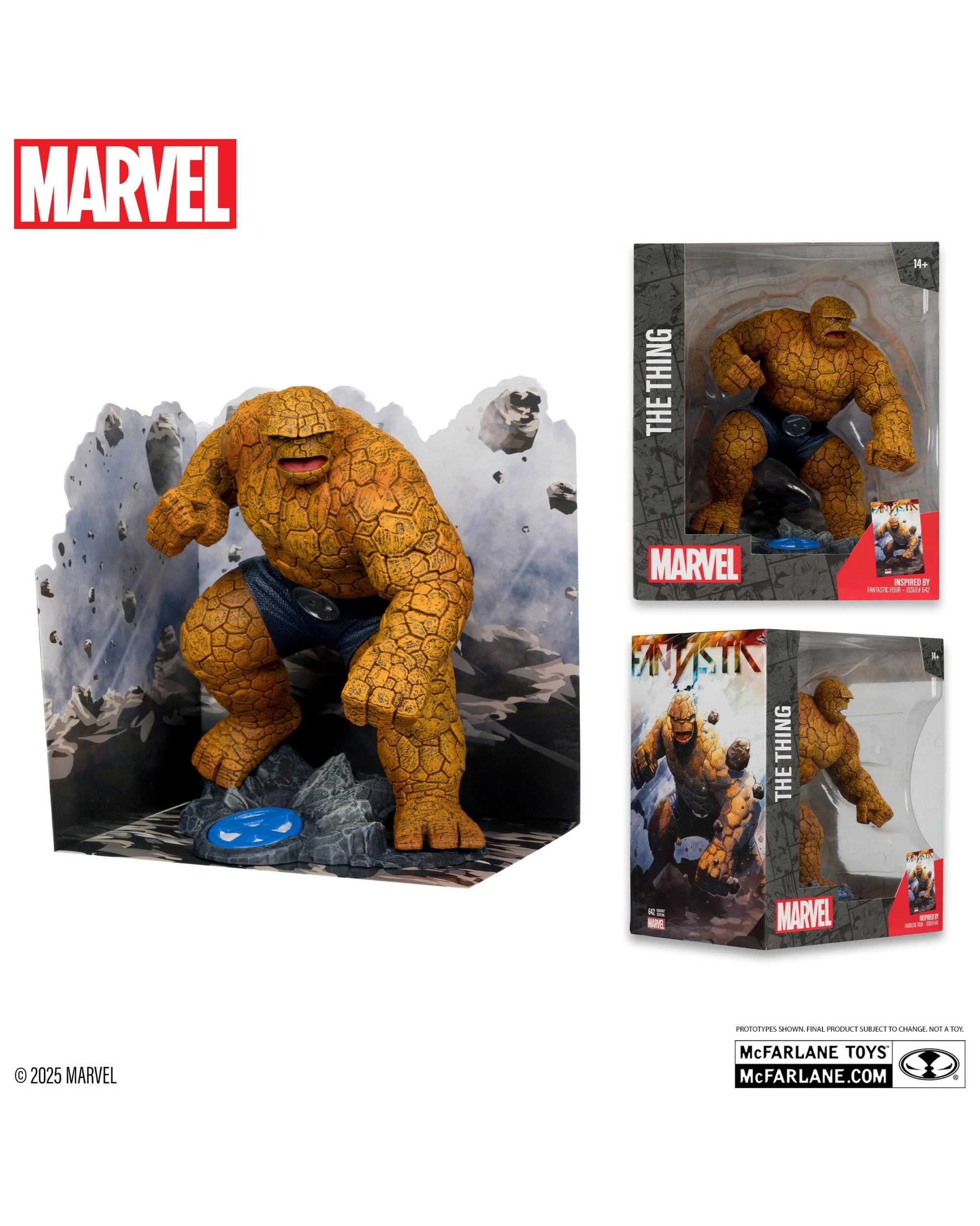 5 Marvel Collection The Thing Fantastic Four #642 1:10 Scale Figure, 5 of 8