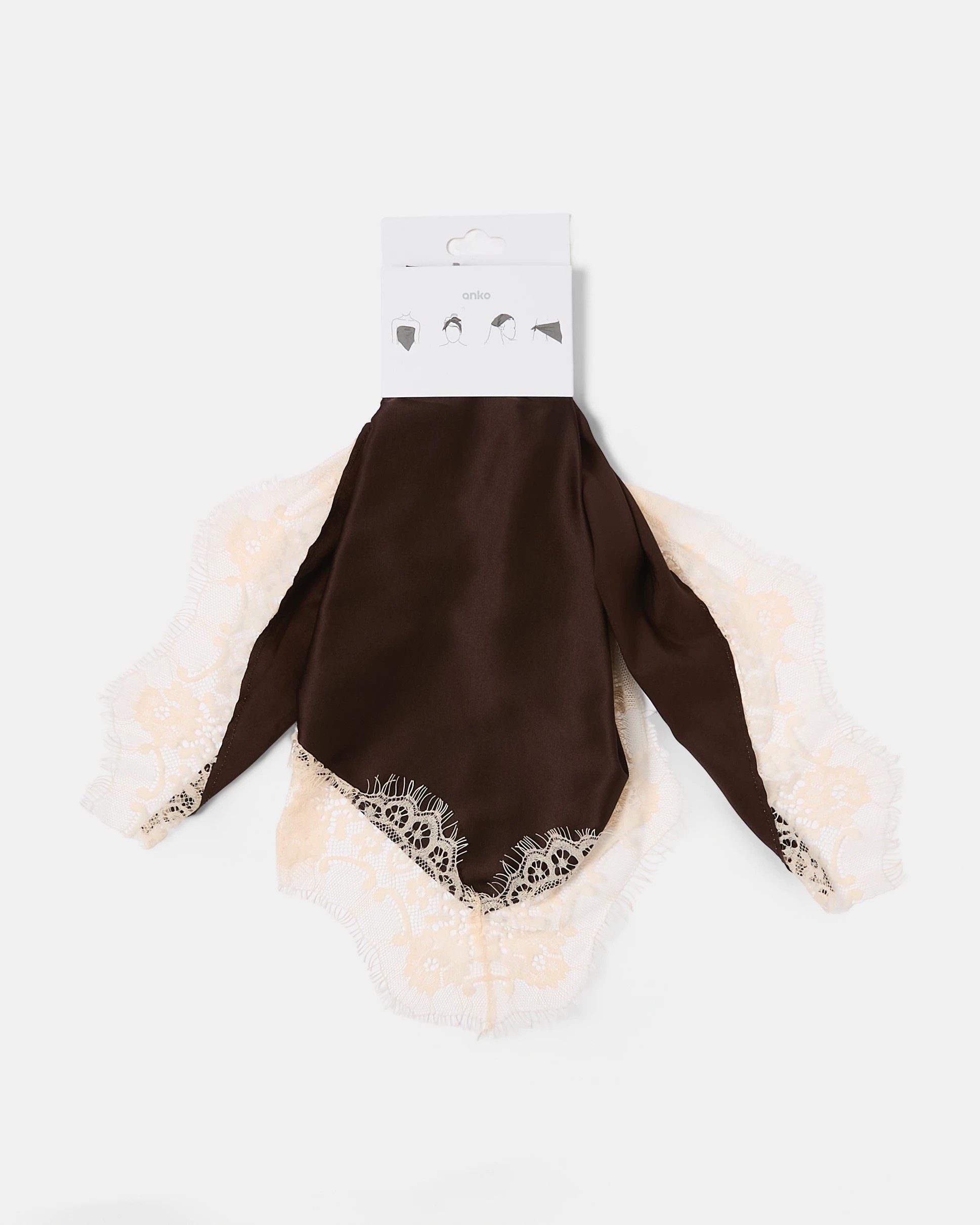 4 Lace Hair Scarf - Triangle, 4 of 4