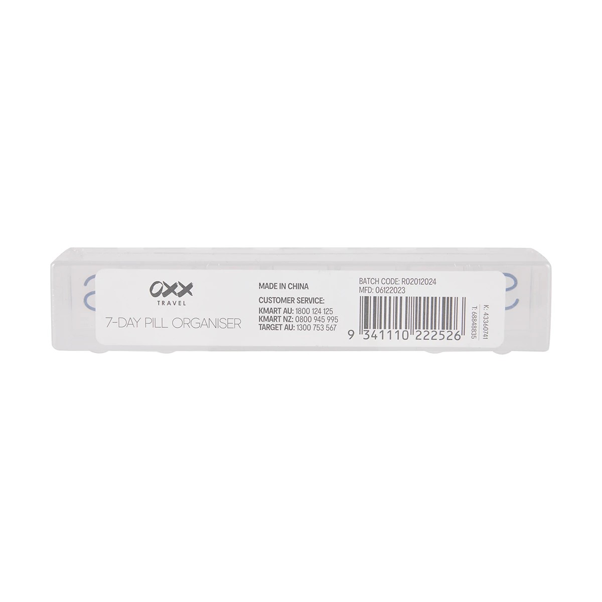 8 OXX Travel 7-Day Pill Organiser - White, 8 of 8