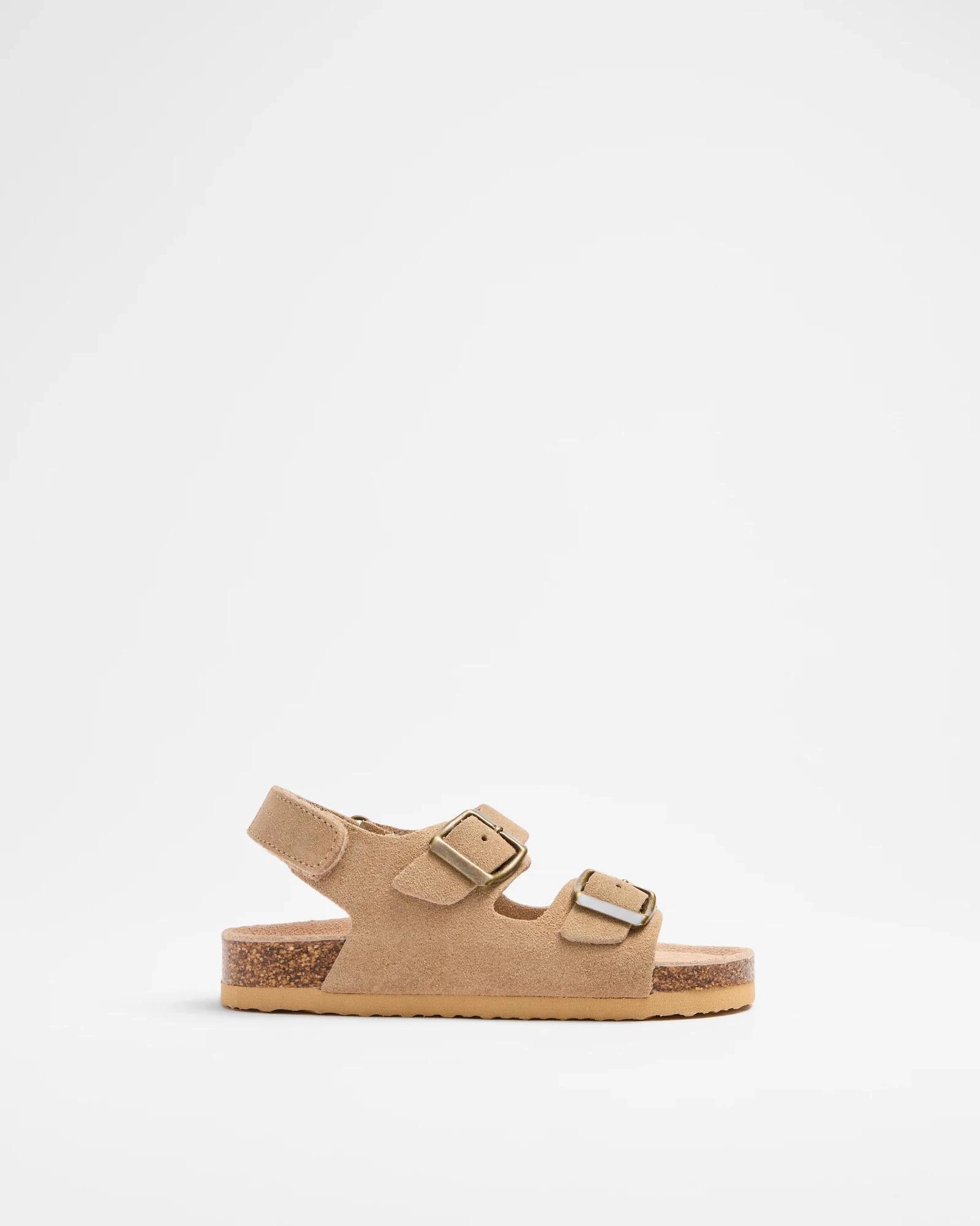 1 Target Kids Boys Leather Moulded Cork Sandal TAUPE, 1 of 2
