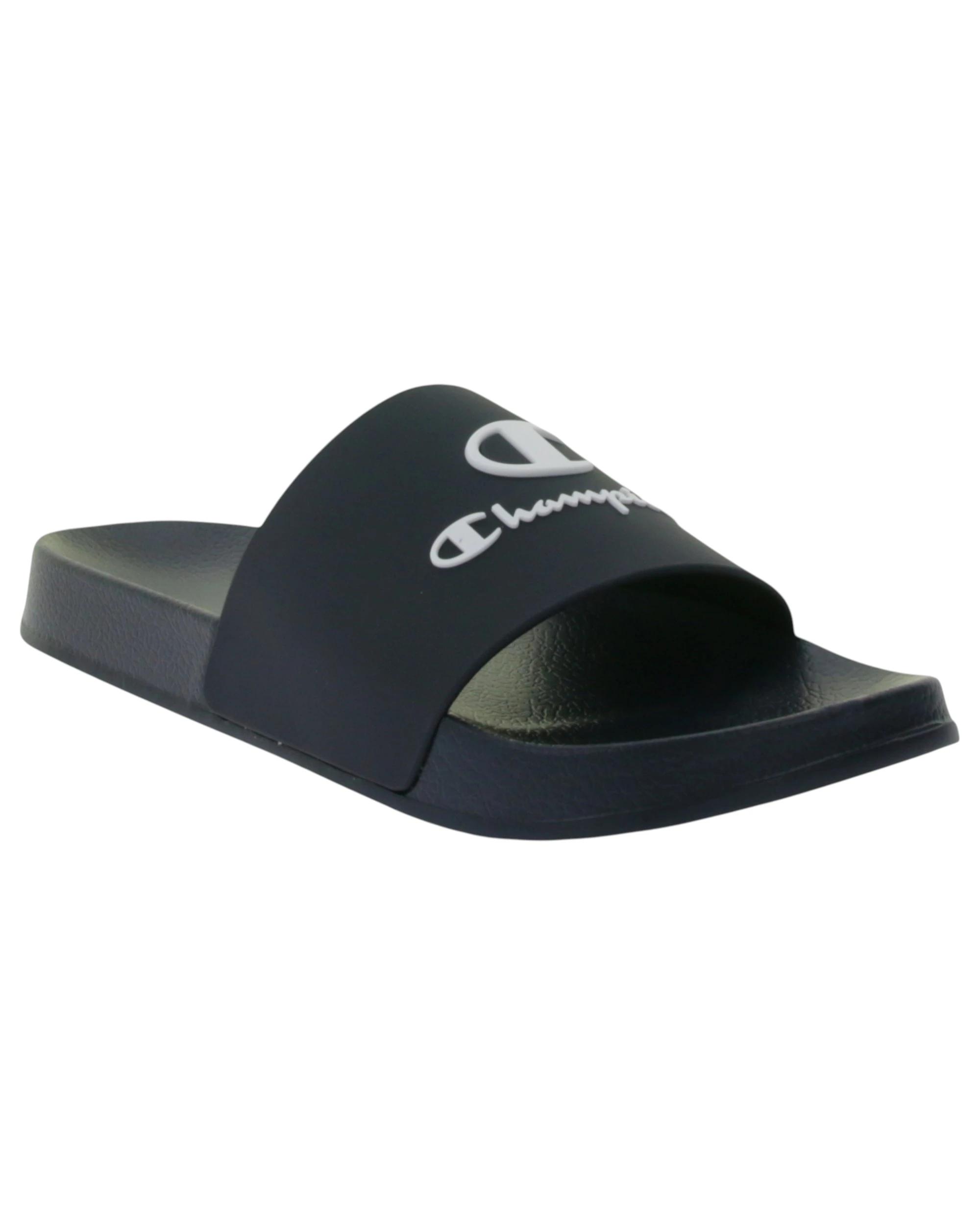 2 Champion Mens Flip Flops Kos Black Slides Black, 2 of 8