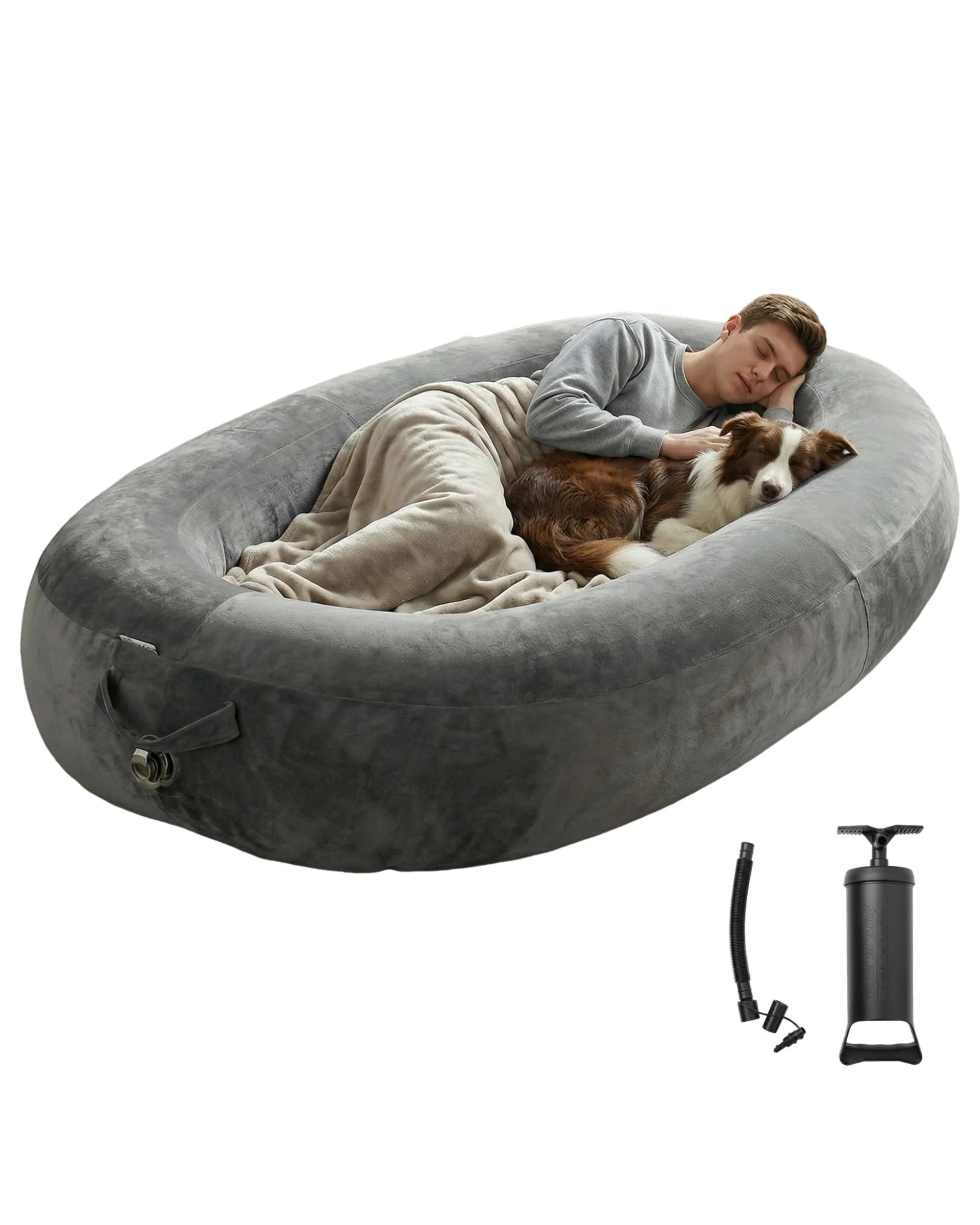 2 Advwin Human-Sized Dog Bed Inflatable Human Pet Bed, 2 of 7