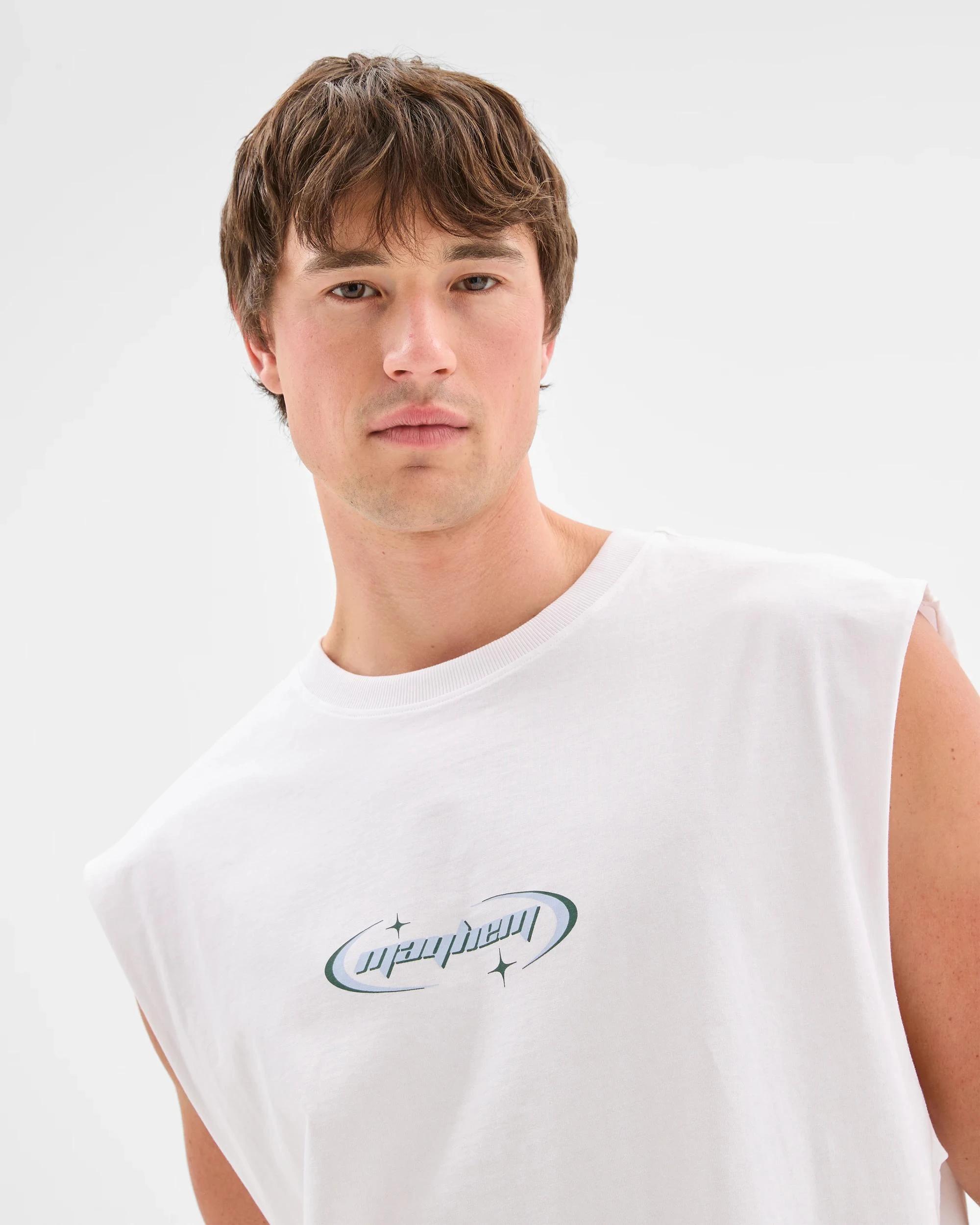 1 Commons Australian Cotton Tank Top MAYHEM WHITE, 1 of 6