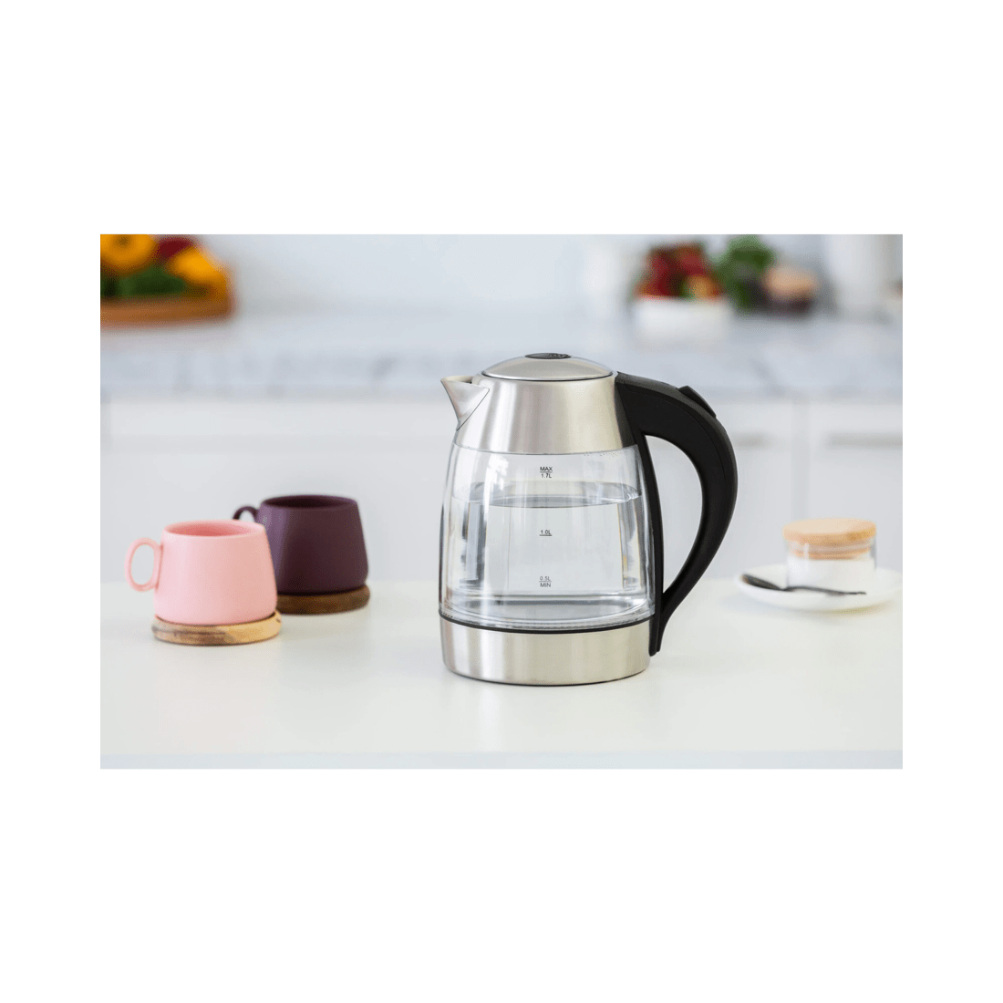 5 Healthy Choice 1.7 Litre Glass Kettle with 360 degrees Rotational Base, 5 of 5