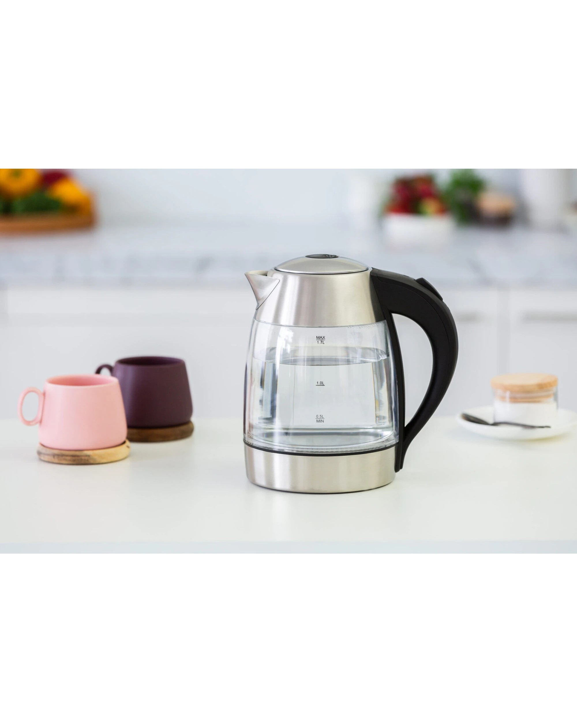 5 Healthy Choice 1.7 Litre Glass Kettle with 360 degrees Rotational Base, 5 of 5