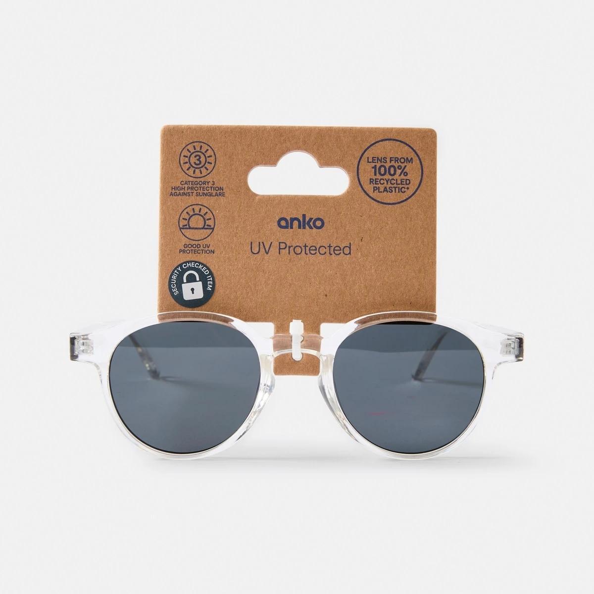 6 Clear Frame Sunglasses Clear, 6 of 6