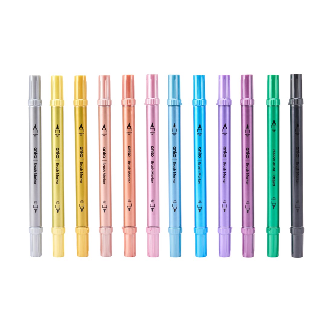 2 12 Pack Dual Tip Metallic Marker Set, 2 of 6