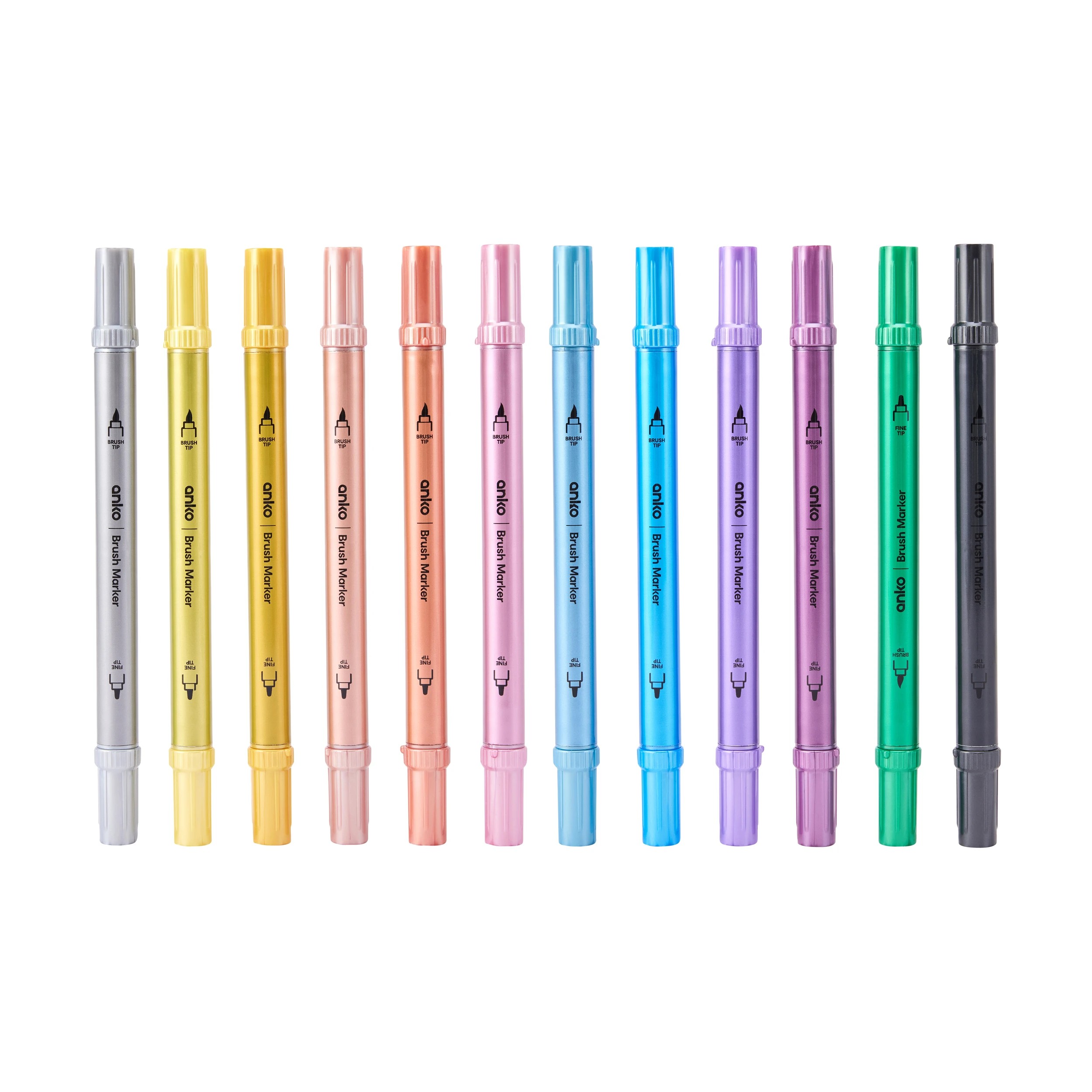 2 12 Pack Dual Tip Metallic Marker Set, 2 of 6