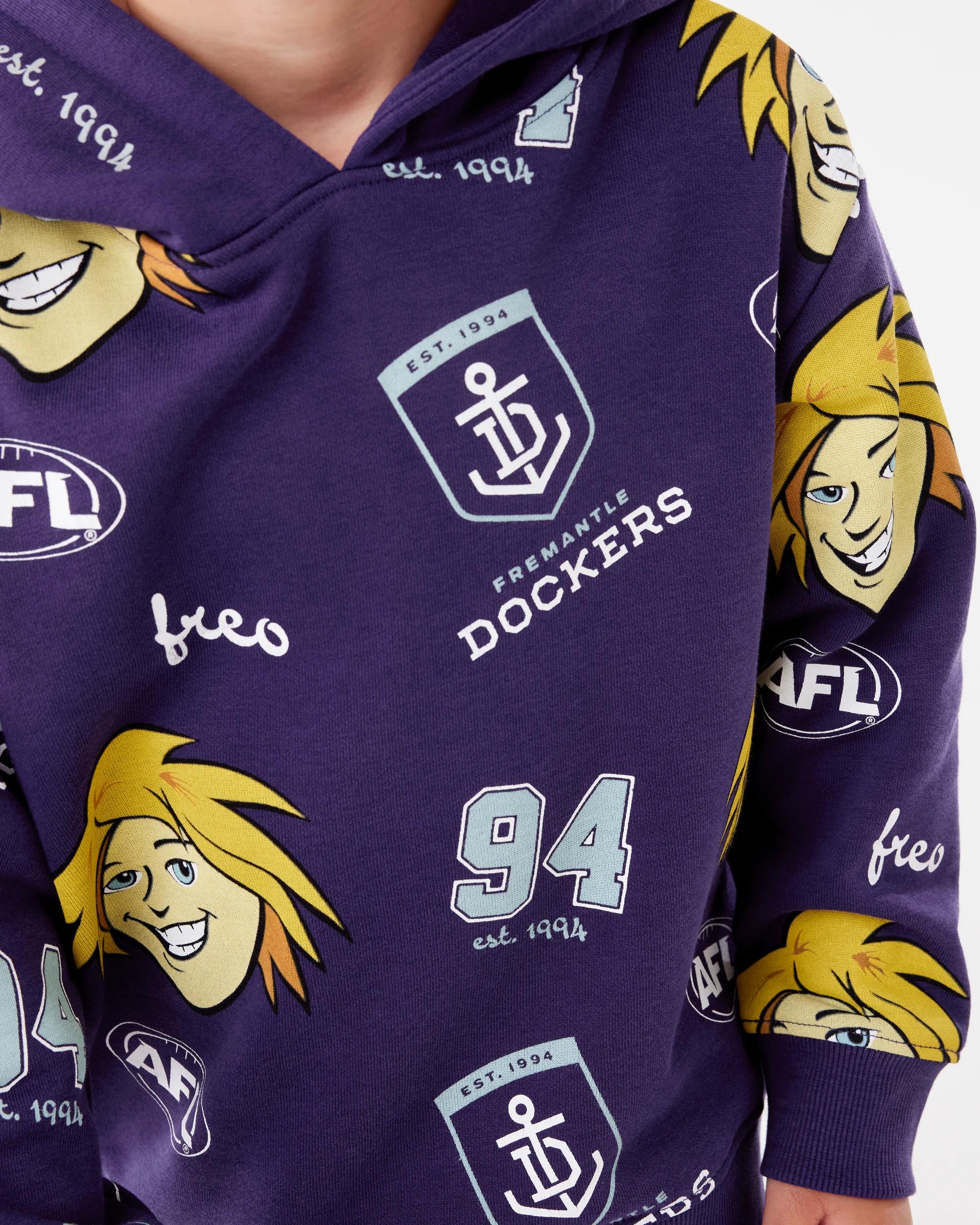 6 Official AFL Kids Hoodie Fremantle, 6 of 8