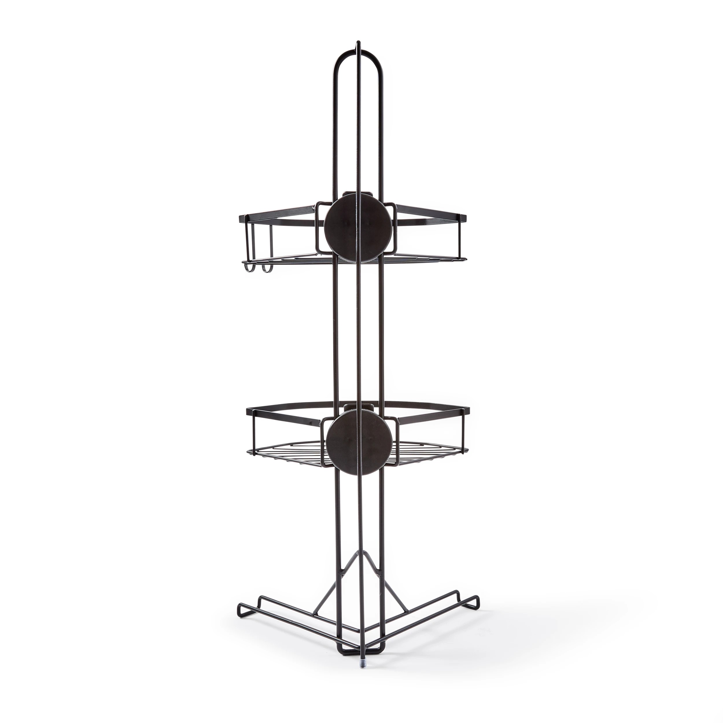 5 Adjustable Corner Shower Caddy - Black, 5 of 10