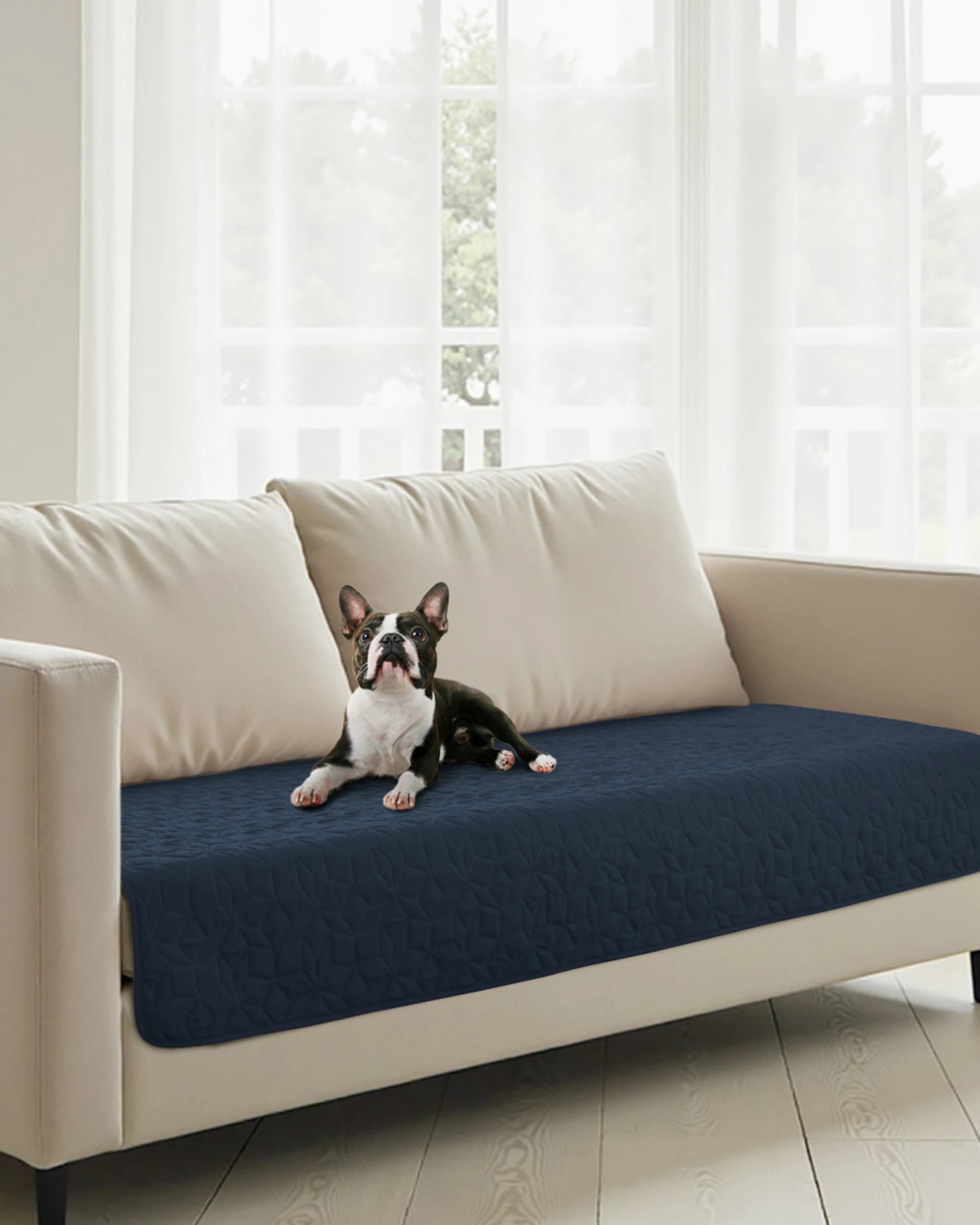 1 Charlie's Sofur Waterproof Dog 2-Seater Couch Cover Protector 76x178cm - Midnight Blue, 1 of 10