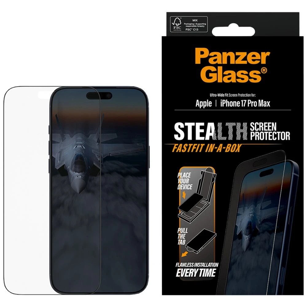1 PanzerGlass Stealth Screen Protector iPhone 17 Pro Max, 1 of 5