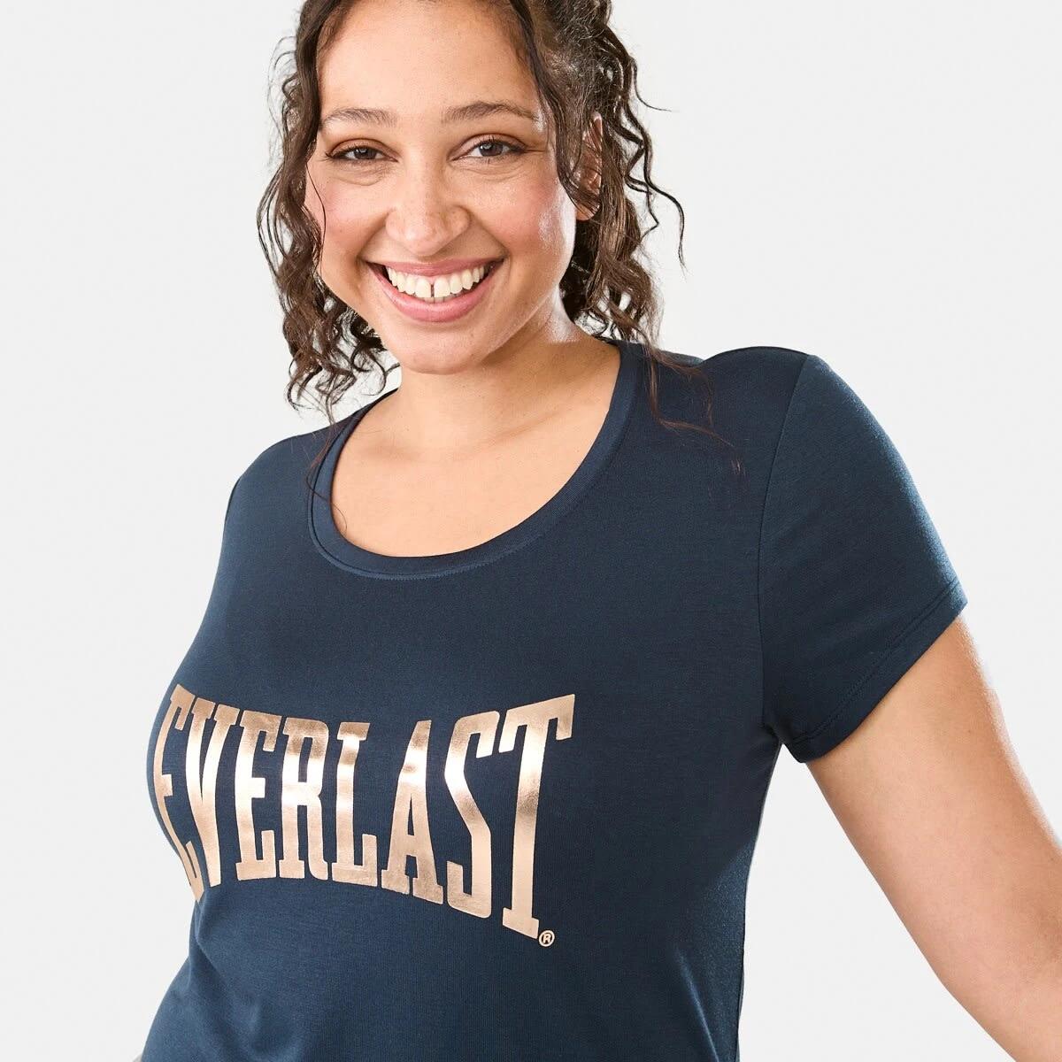 4 Everlast Womens Scoop Neck T-shirt EVERLAST DOGBONE INDIA INK, 4 of 6