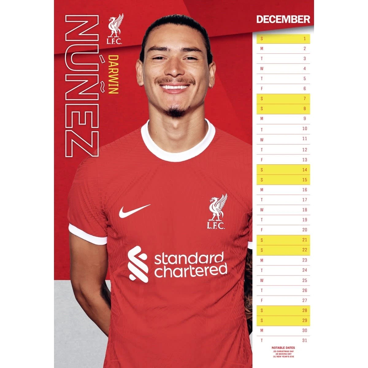5 Official 2025 A3 Calendar - Liverpool FC, 5 of 5