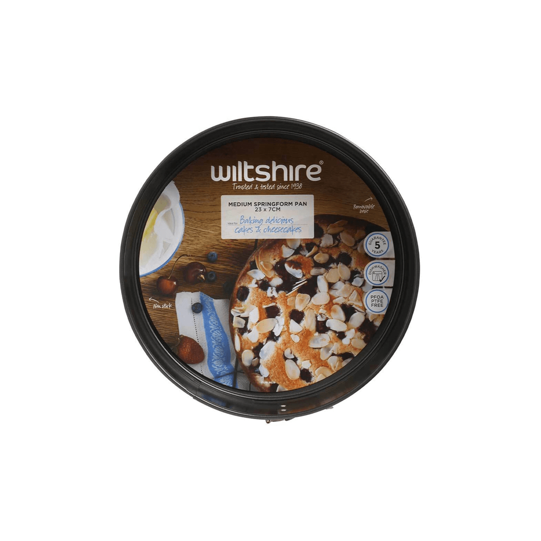 2 Wiltshire Easybake Non-stick Springform Cake Pan Oven Safe Baking Tin 23cm
 - Natural, 2 of 3