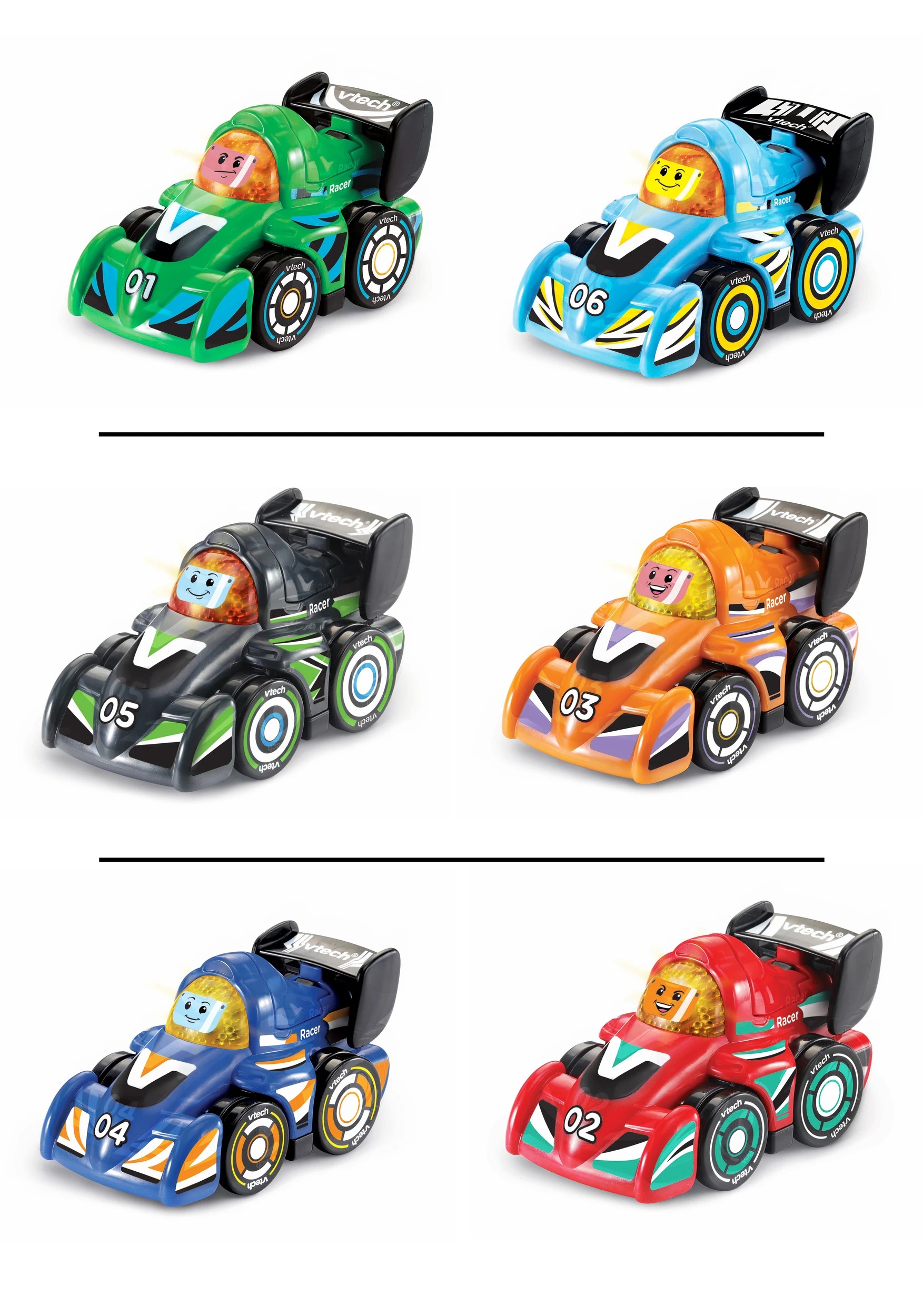1 2 Pack VTech Toot - Toot Drivers V Racers - Assorted - Multi, 1 of 4