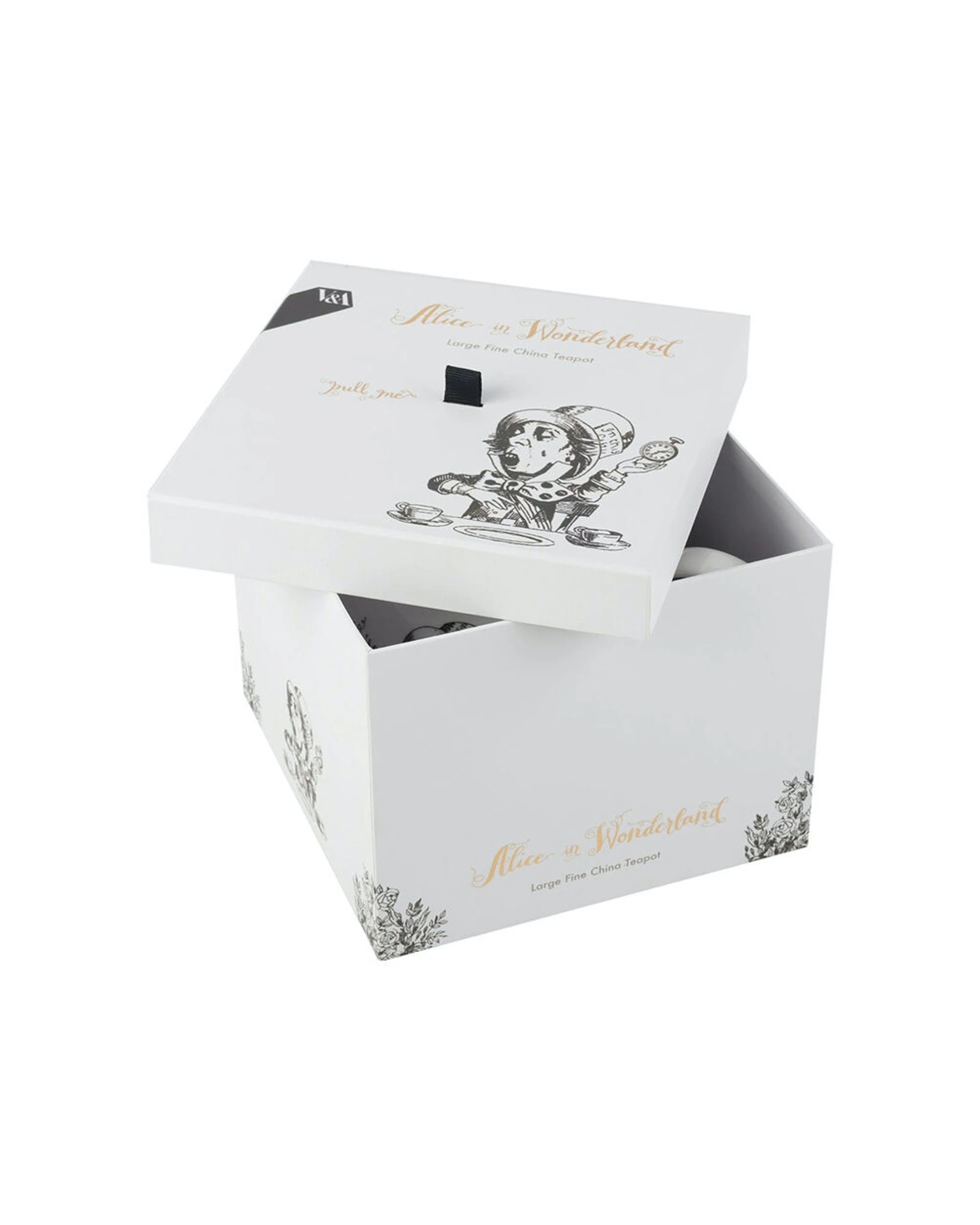 3 Mikasa V & A  Alice In Wonderland Large Drinking Teapot - White, 3 of 3