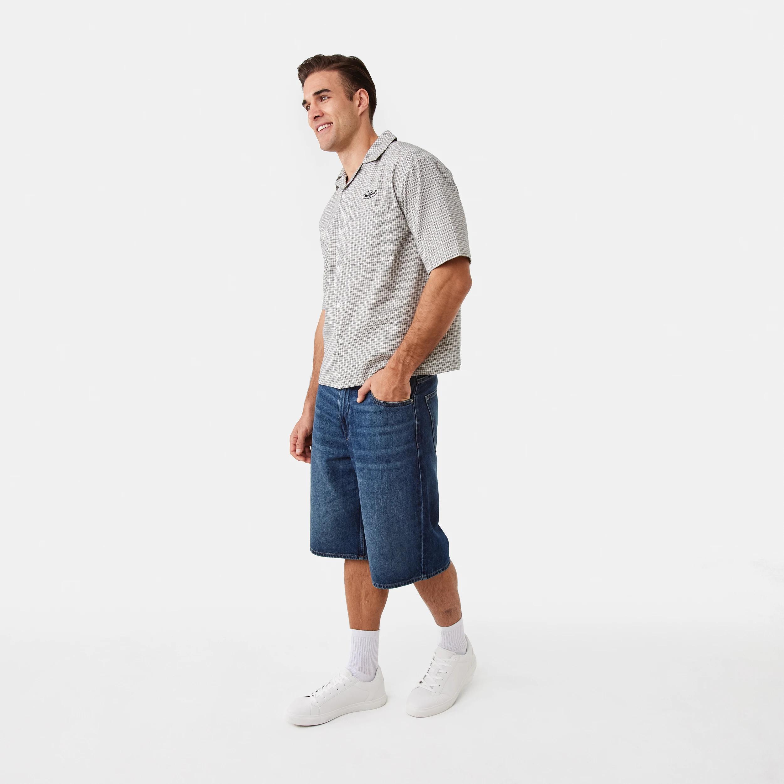3 Short Sleeve Boxy Shirt Bge Ntrl, 3 of 8