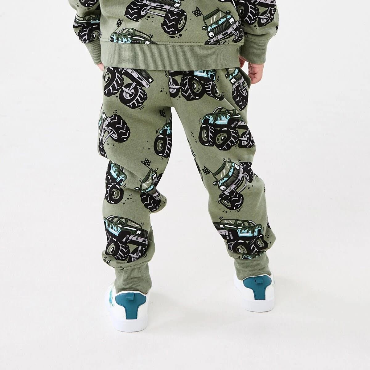 2 All Over Print Trackpants Gre Monste, 2 of 8