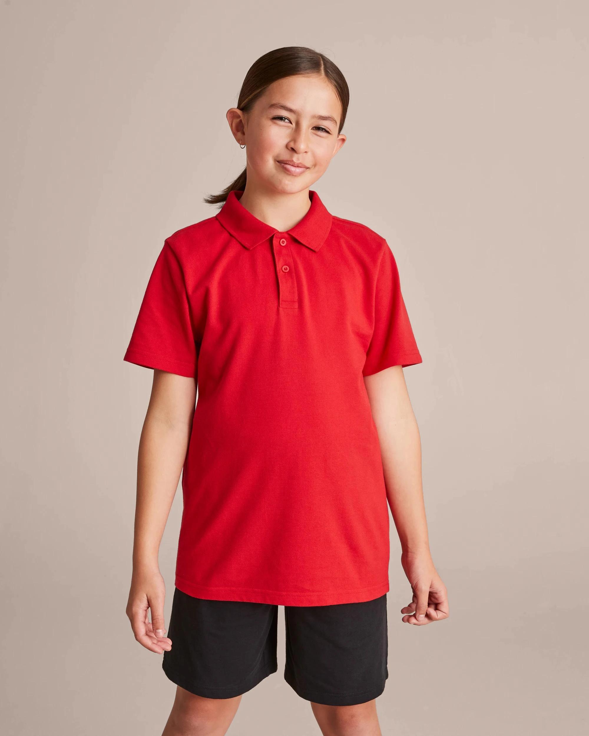 1 Target Short Sleeve School Polos RED, 1 of 10