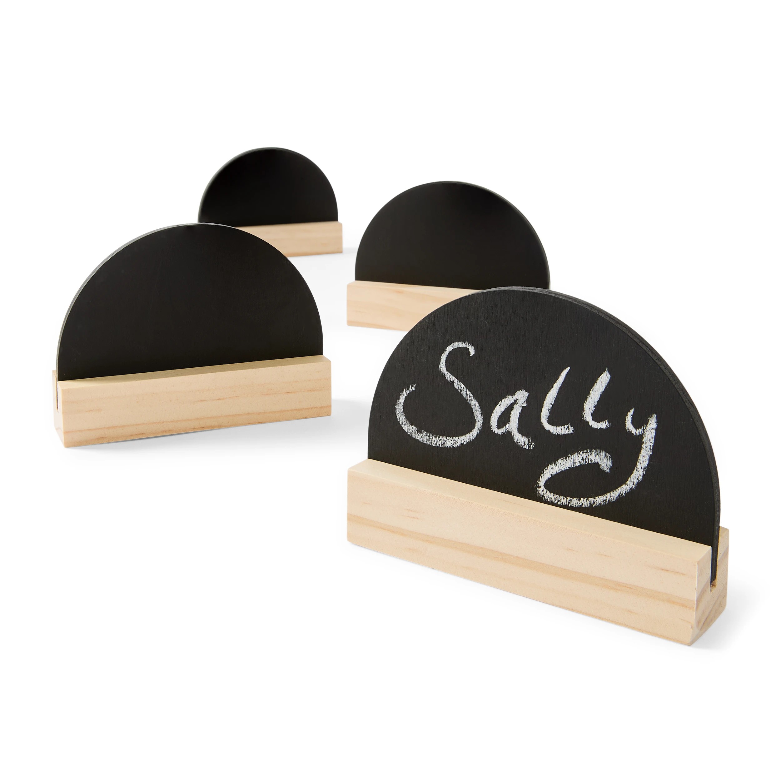 1 4 Pack Mini Black Arch Tabletop Signs, 1 of 8