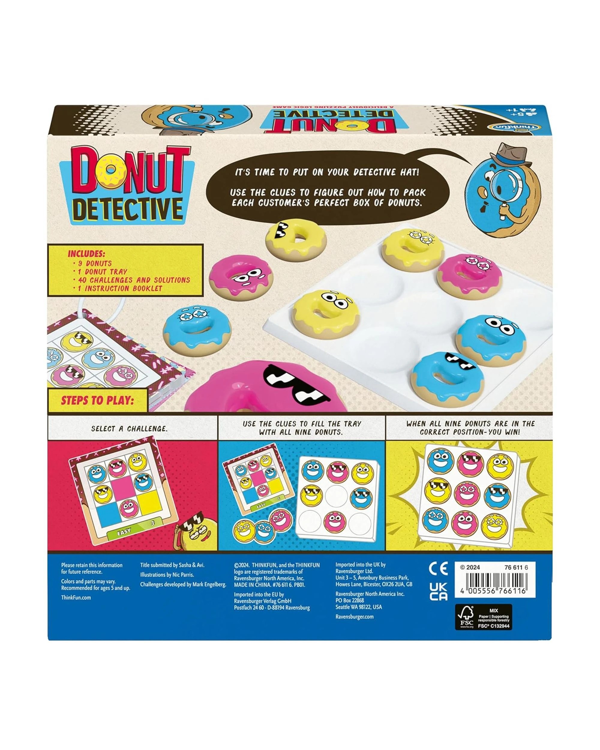 6 ThinkFun Donut Detective Puzzle Game, 6 of 6