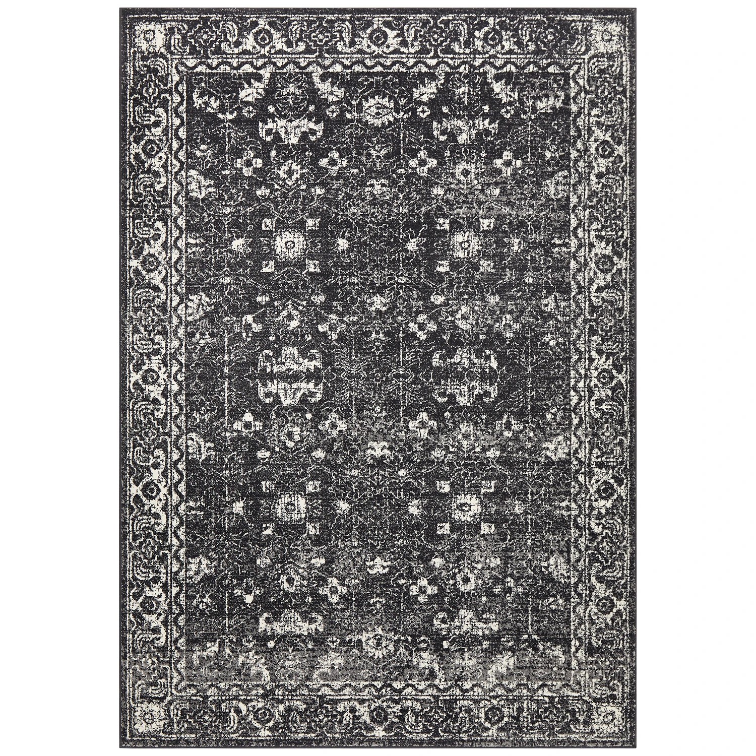 2 Common Ground Rugs Encore 252 400x300cm - Extra Extra Large Pet Friendly Floor Rug - Charcoal, 2 of 9