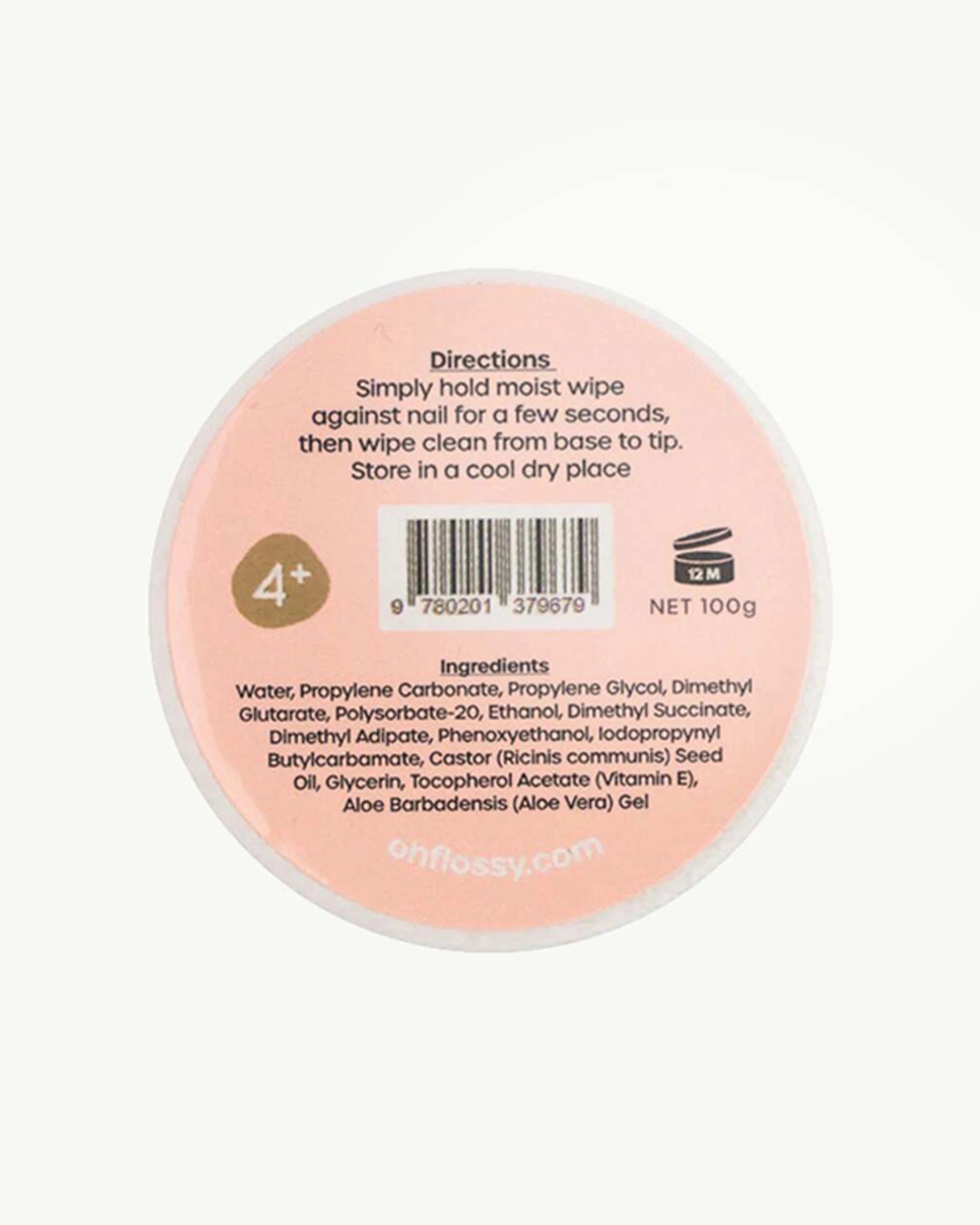 4 OH FLOSSY 2x 40pc Water-Based Nail Polish Remover Wipes - Multi, 4 of 4